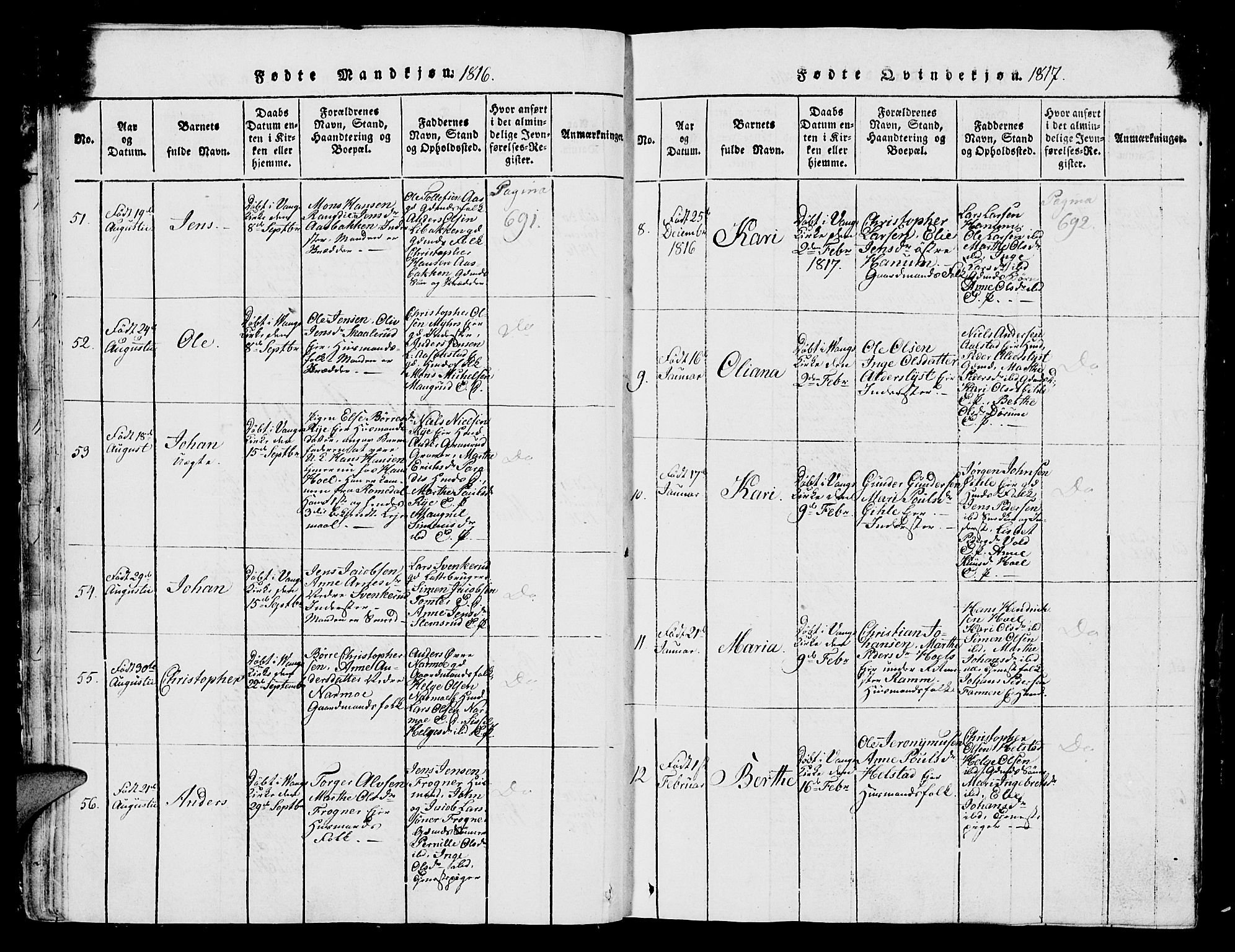 Vang prestekontor, Hedmark, AV/SAH-PREST-008/H/Ha/Hab/L0004: Parish register (copy) no. 4, 1813-1827, p. 47-48