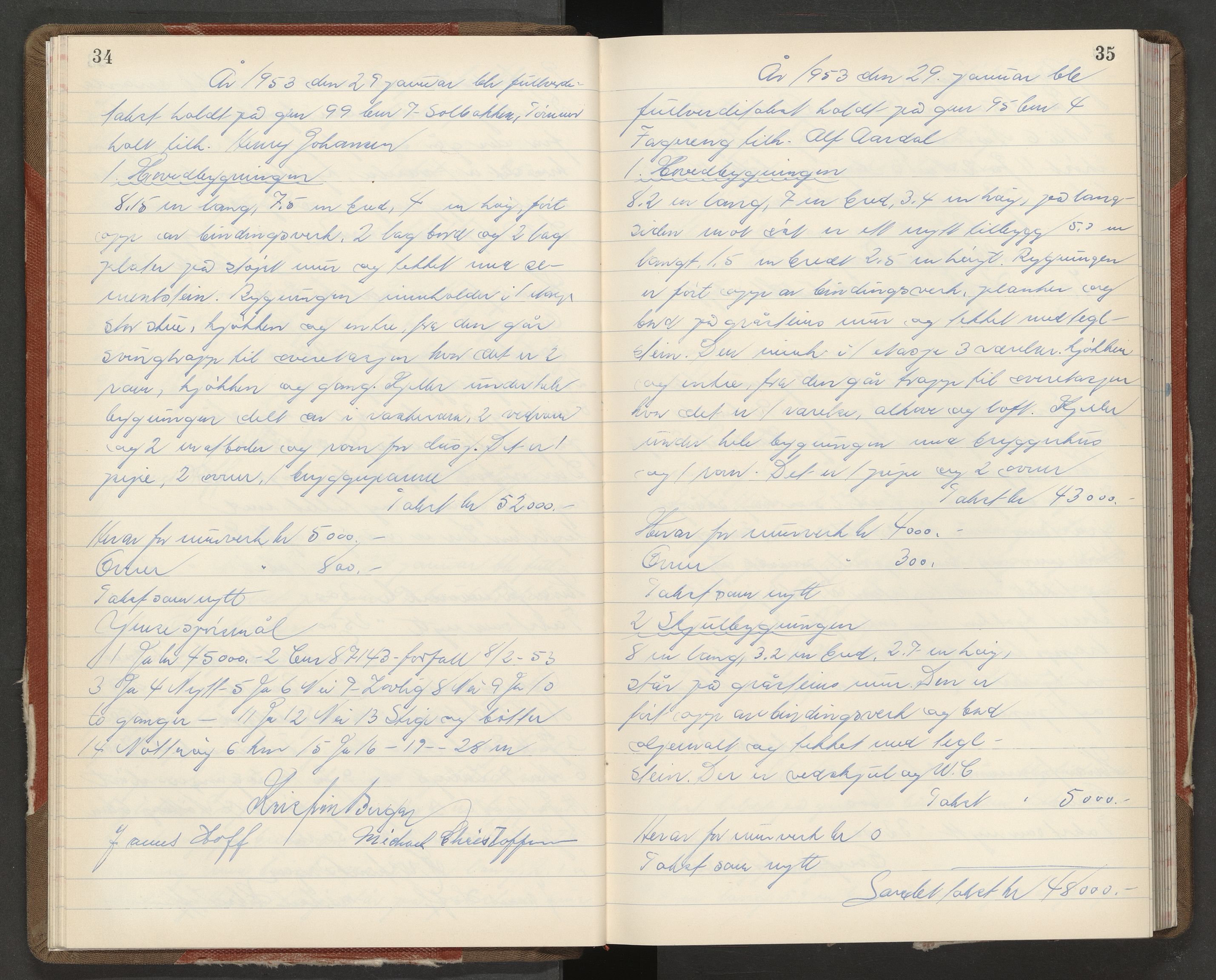 Nøtterøy lensmannskontor, AV/SAKO-A-540/Y/Yg/Yga/L0027: Branntakstprotokoll, 1953-1954, p. 34-35