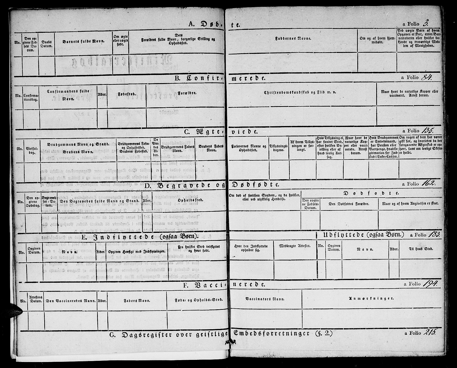 Gjerstad sokneprestkontor, AV/SAK-1111-0014/F/Fa/Faa/L0005: Parish register (official) no. A 5, 1829-1841