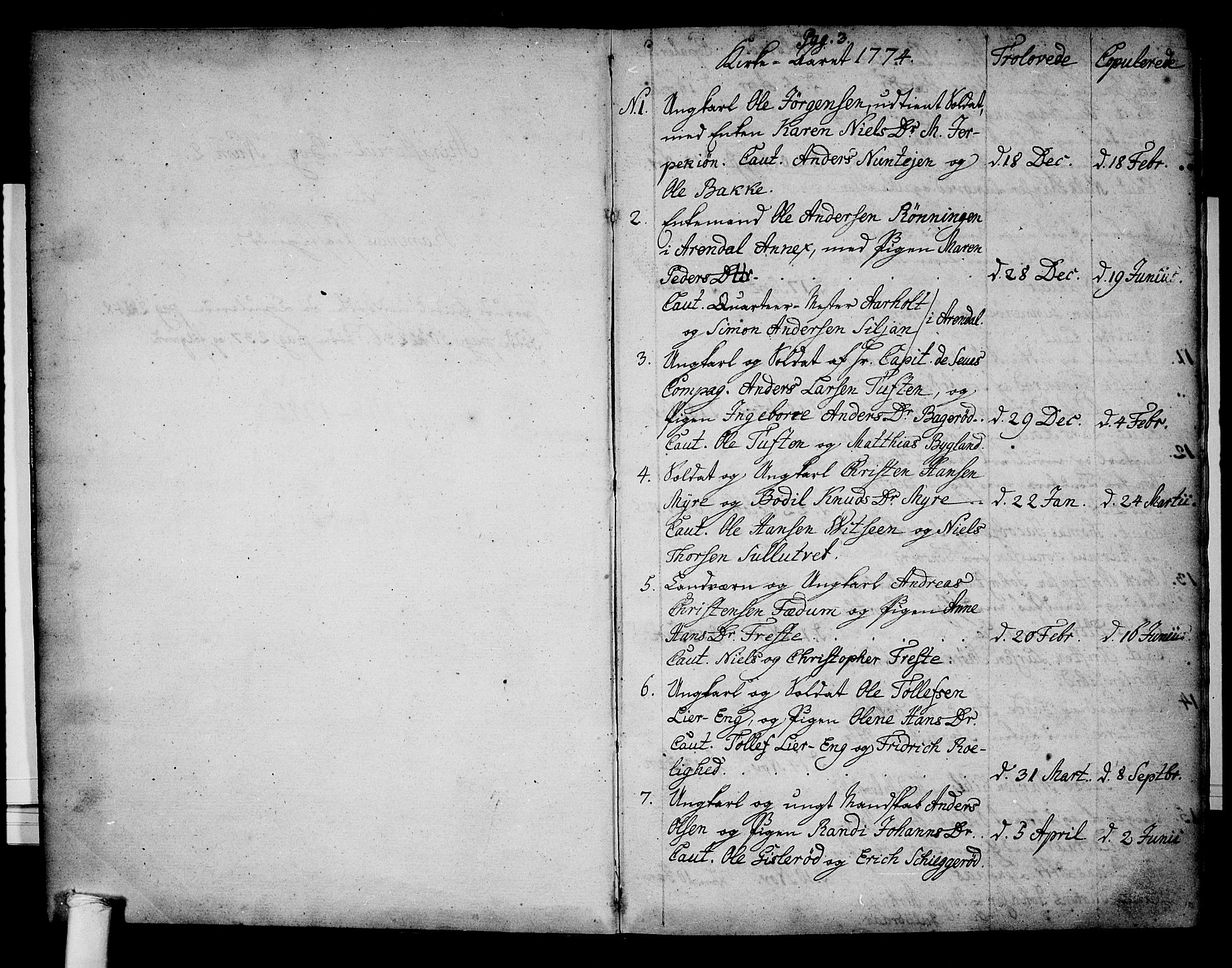 Ramnes kirkebøker, SAKO/A-314/F/Fa/L0002: Parish register (official) no. I 2, 1773-1790, p. 2-3