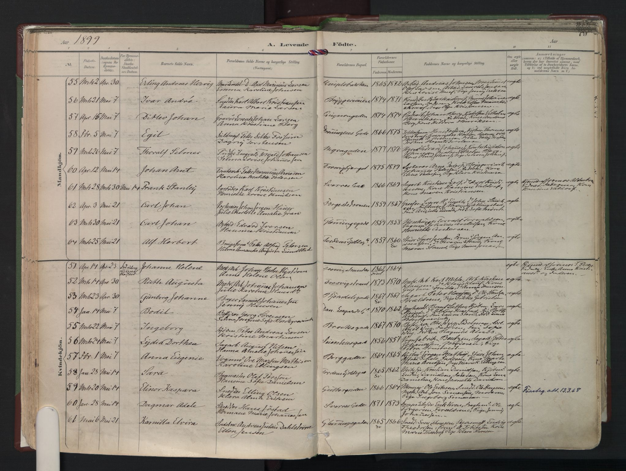 Fredrikstad domkirkes prestekontor Kirkebøker, SAO/A-10906/F/Fa/L0006: Parish register (official) no. I 6, 1894-1914, p. 79
