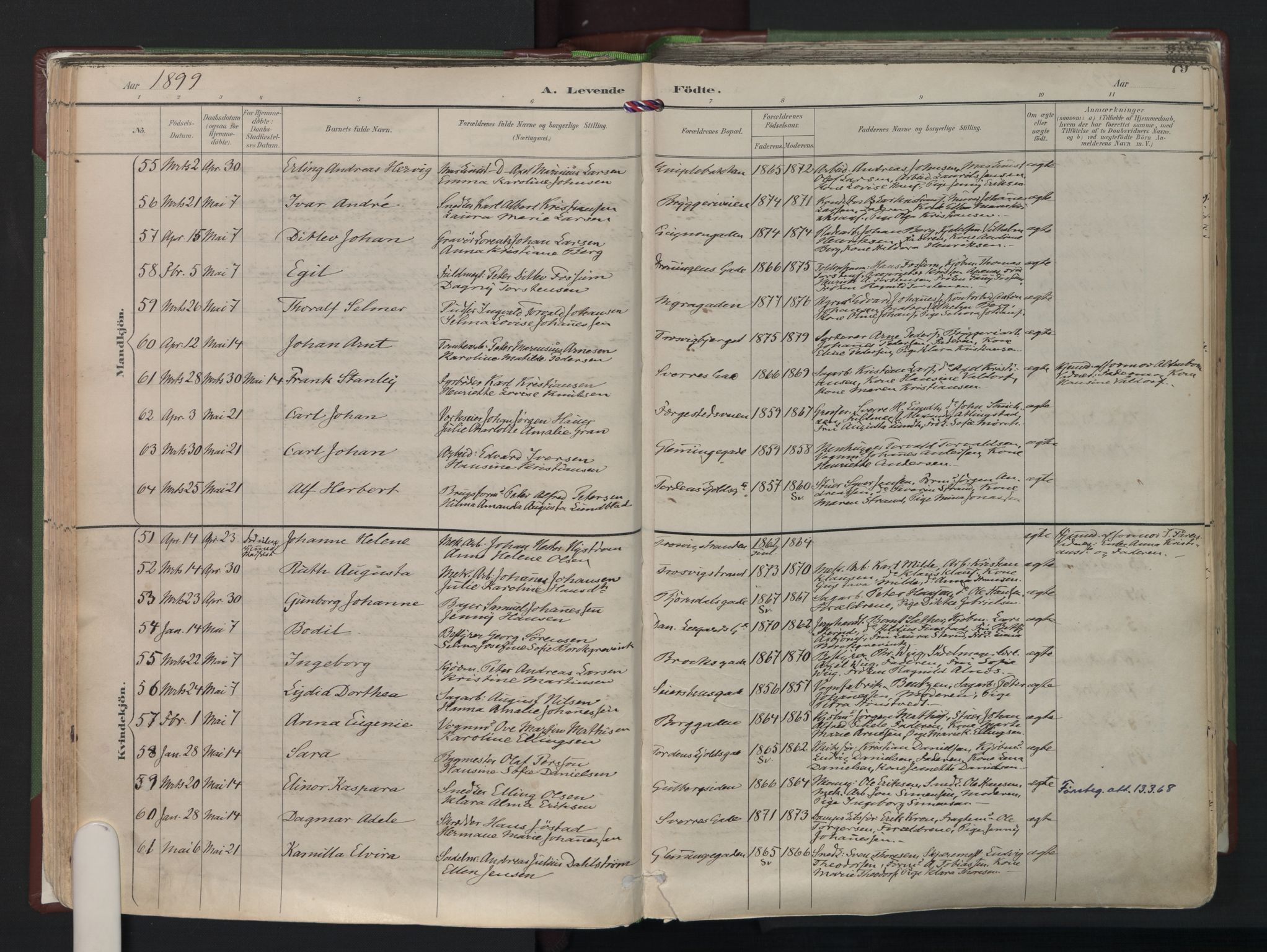 Fredrikstad domkirkes prestekontor Kirkebøker, AV/SAO-A-10906/F/Fa/L0006: Parish register (official) no. I 6, 1894-1914, p. 79