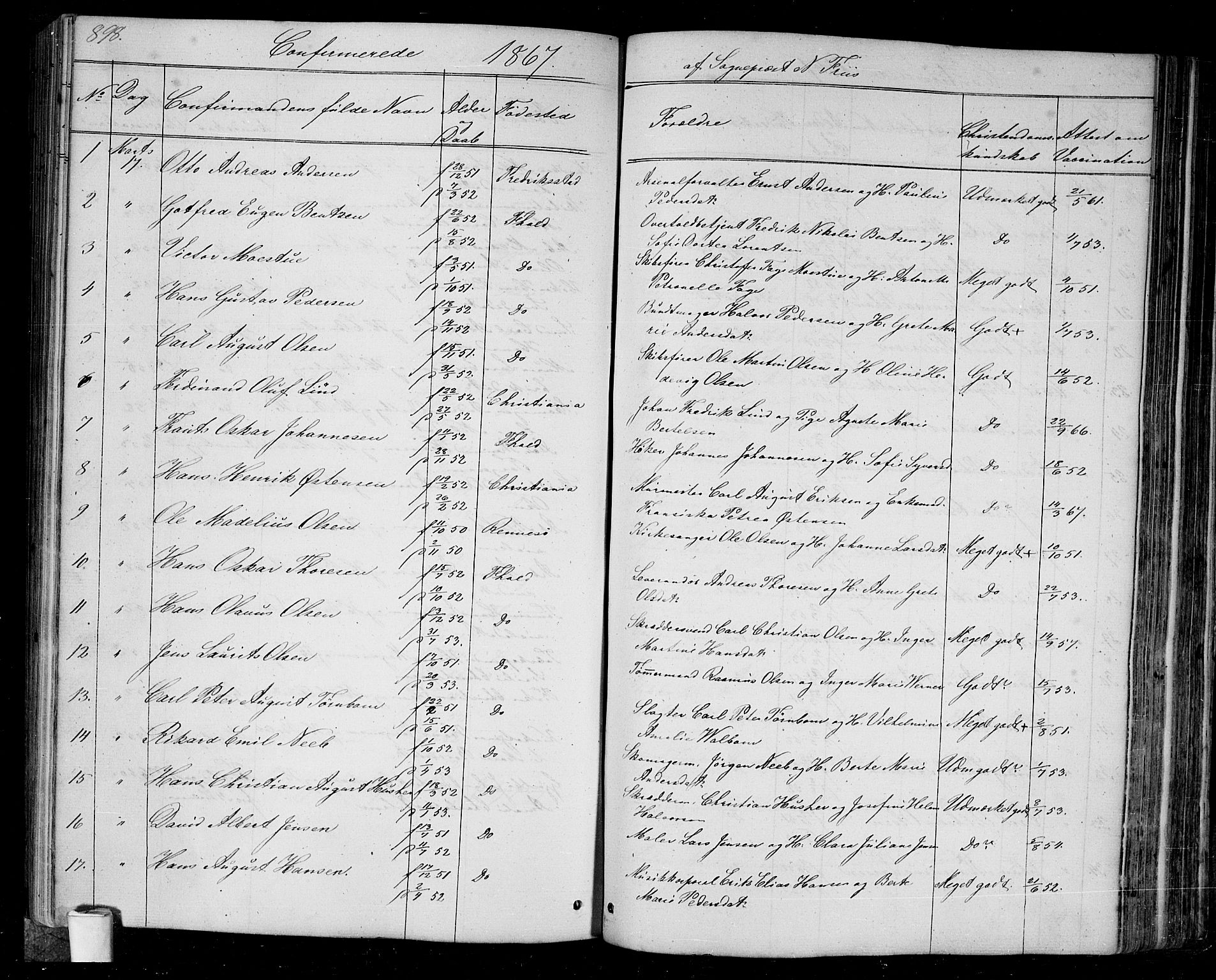 Halden prestekontor Kirkebøker, SAO/A-10909/G/Ga/L0005b: Parish register (copy) no. 5B, 1864-1868, p. 898
