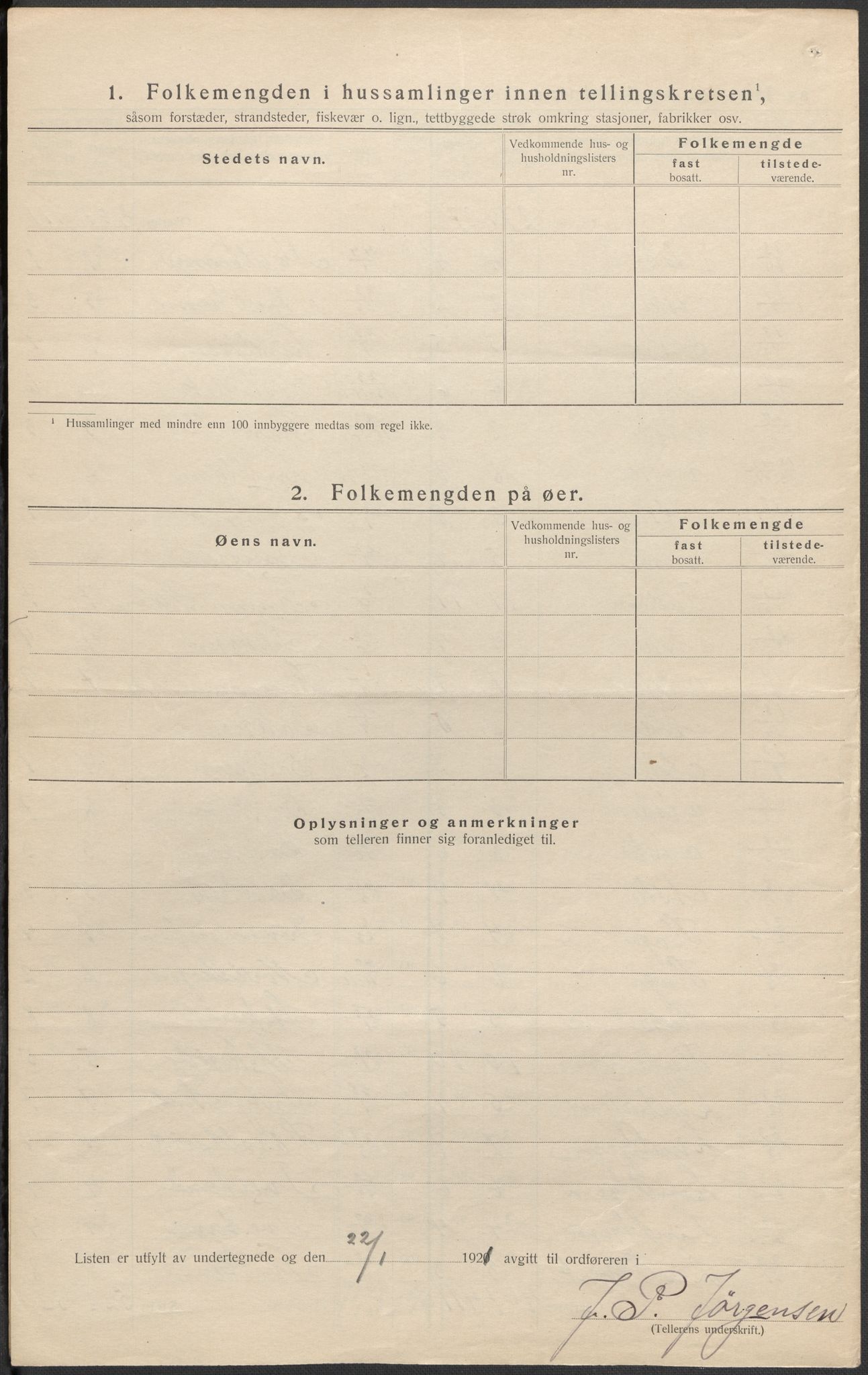 SAKO, 1920 census for Brunlanes, 1920, p. 10