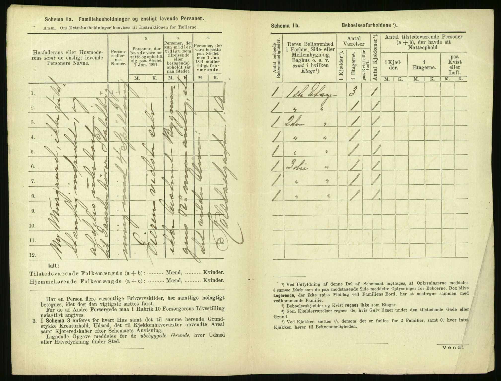 RA, 1891 census for 0301 Kristiania, 1891, p. 172611
