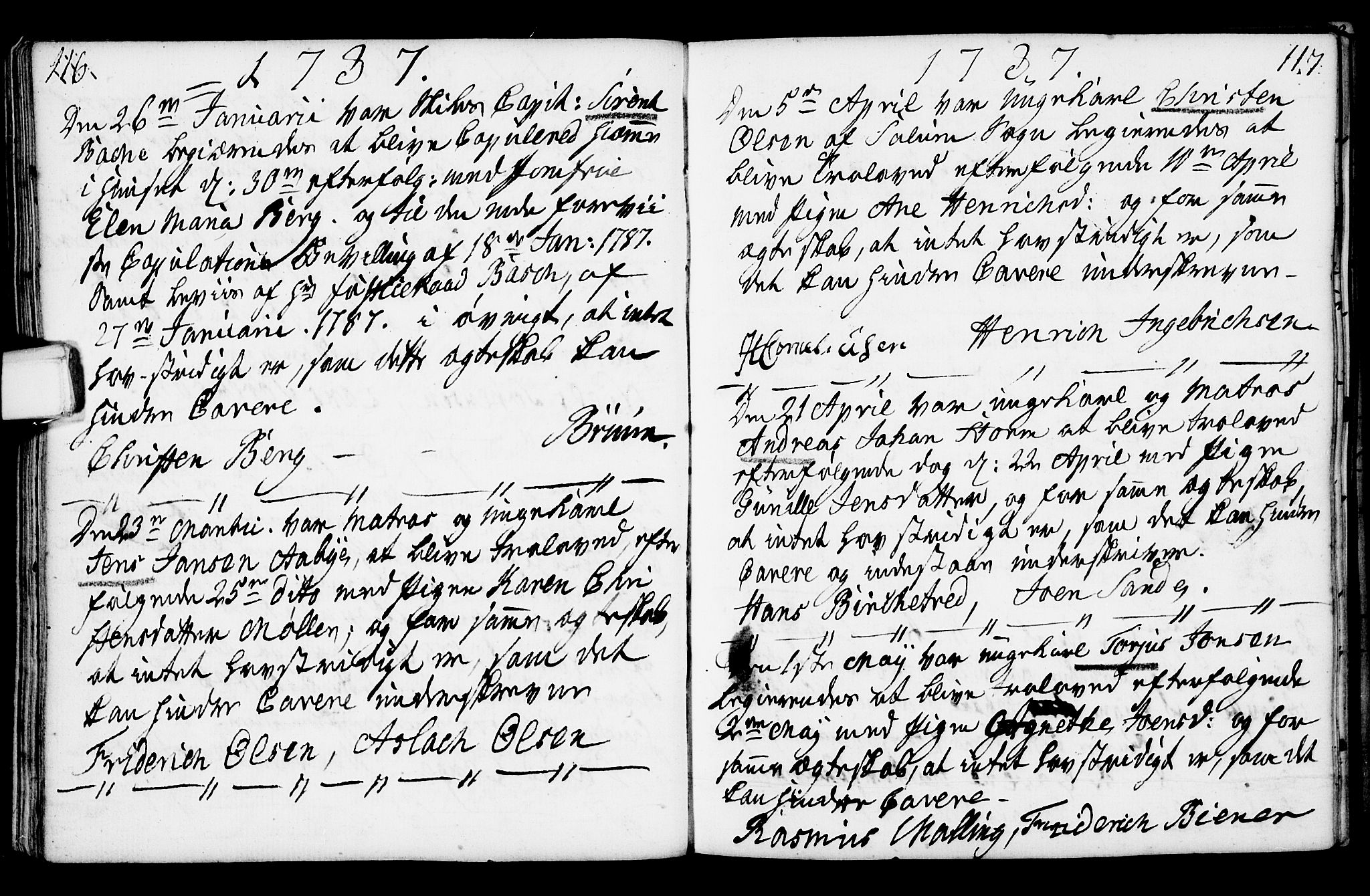 Porsgrunn kirkebøker , SAKO/A-104/F/Fa/L0003: Parish register (official) no. 3, 1764-1814, p. 116-117