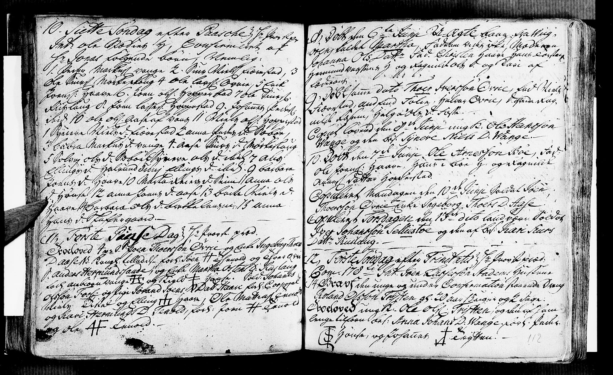 Vik sokneprestembete, AV/SAB-A-81501/H/Haa/Haaa/L0002: Parish register (official) no. A 2 / 1, 1740-1757, p. 112