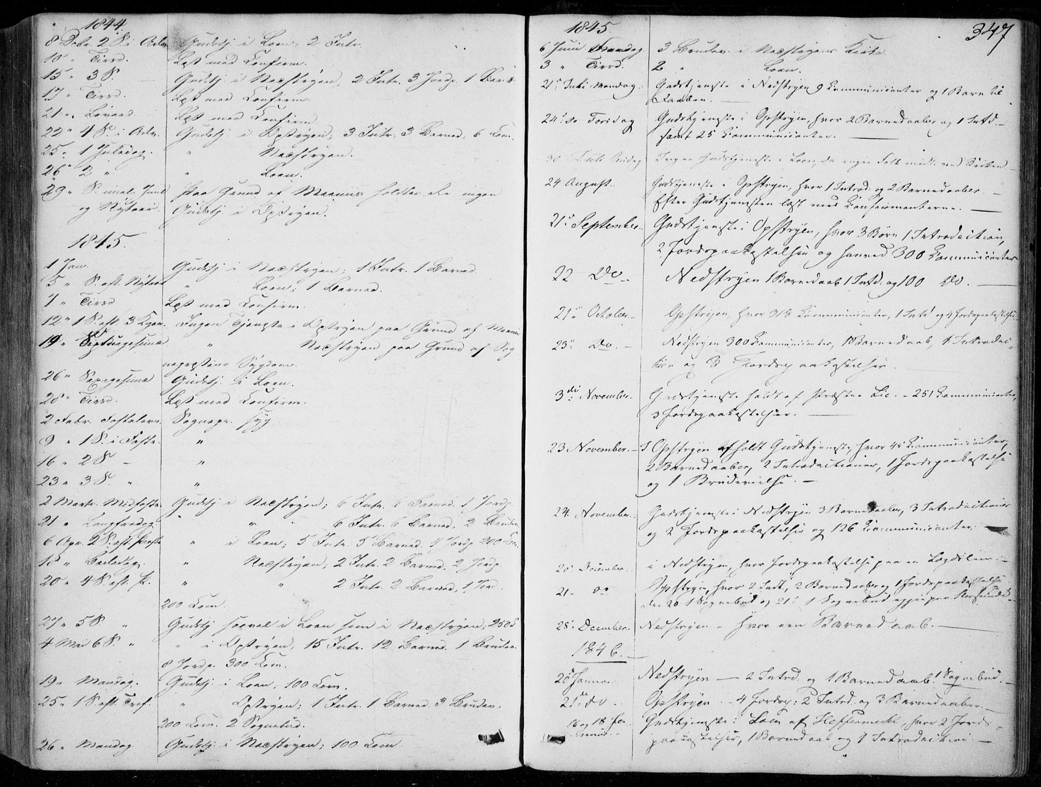 Stryn Sokneprestembete, SAB/A-82501: Parish register (official) no. A 2, 1844-1861, p. 347
