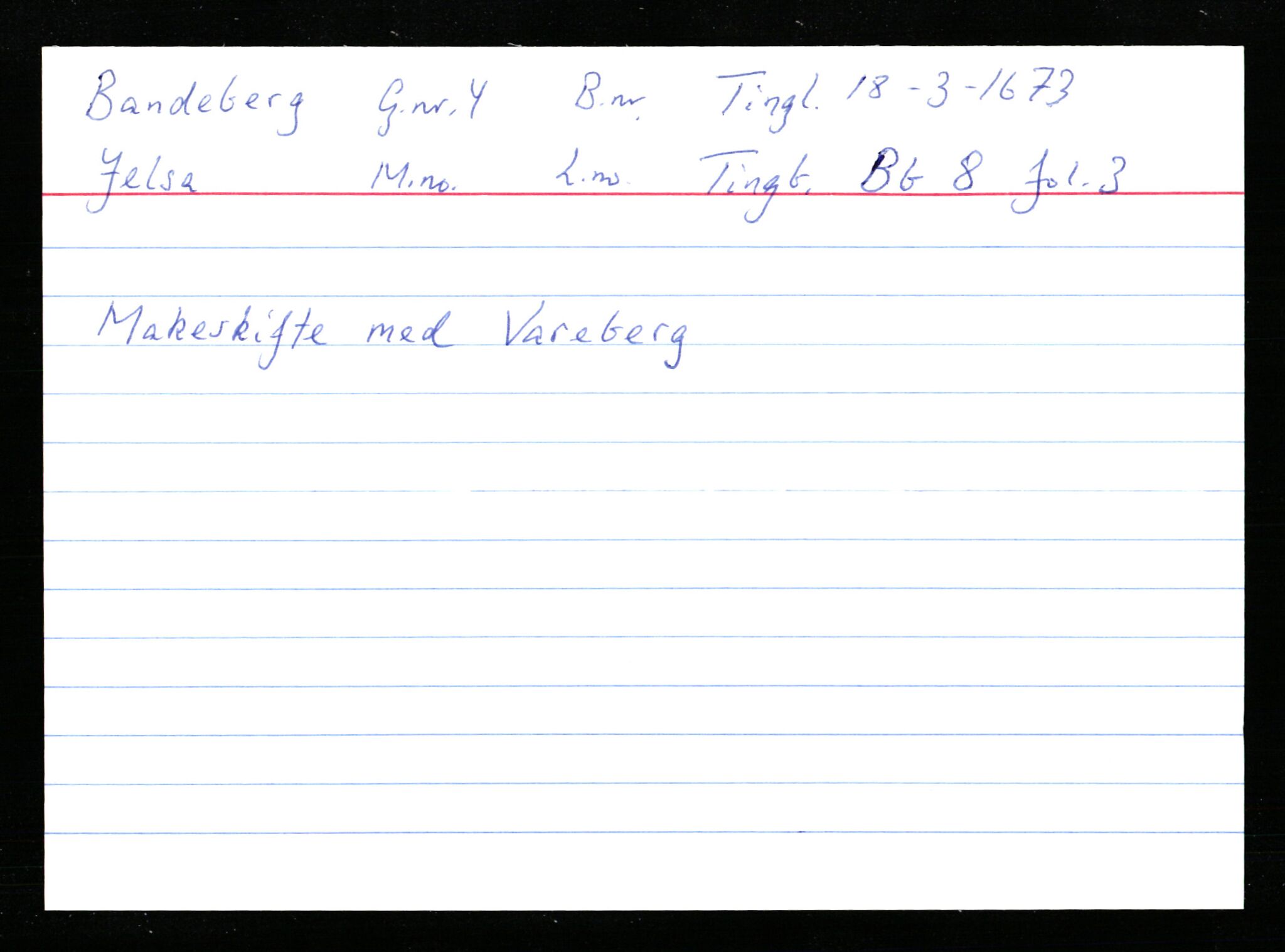 Statsarkivet i Stavanger, AV/SAST-A-101971/03/Y/Ym/L0003: Åstedskort sortert etter gårdsnavn: Austbø - Bandeberg, 1600-1950, p. 697