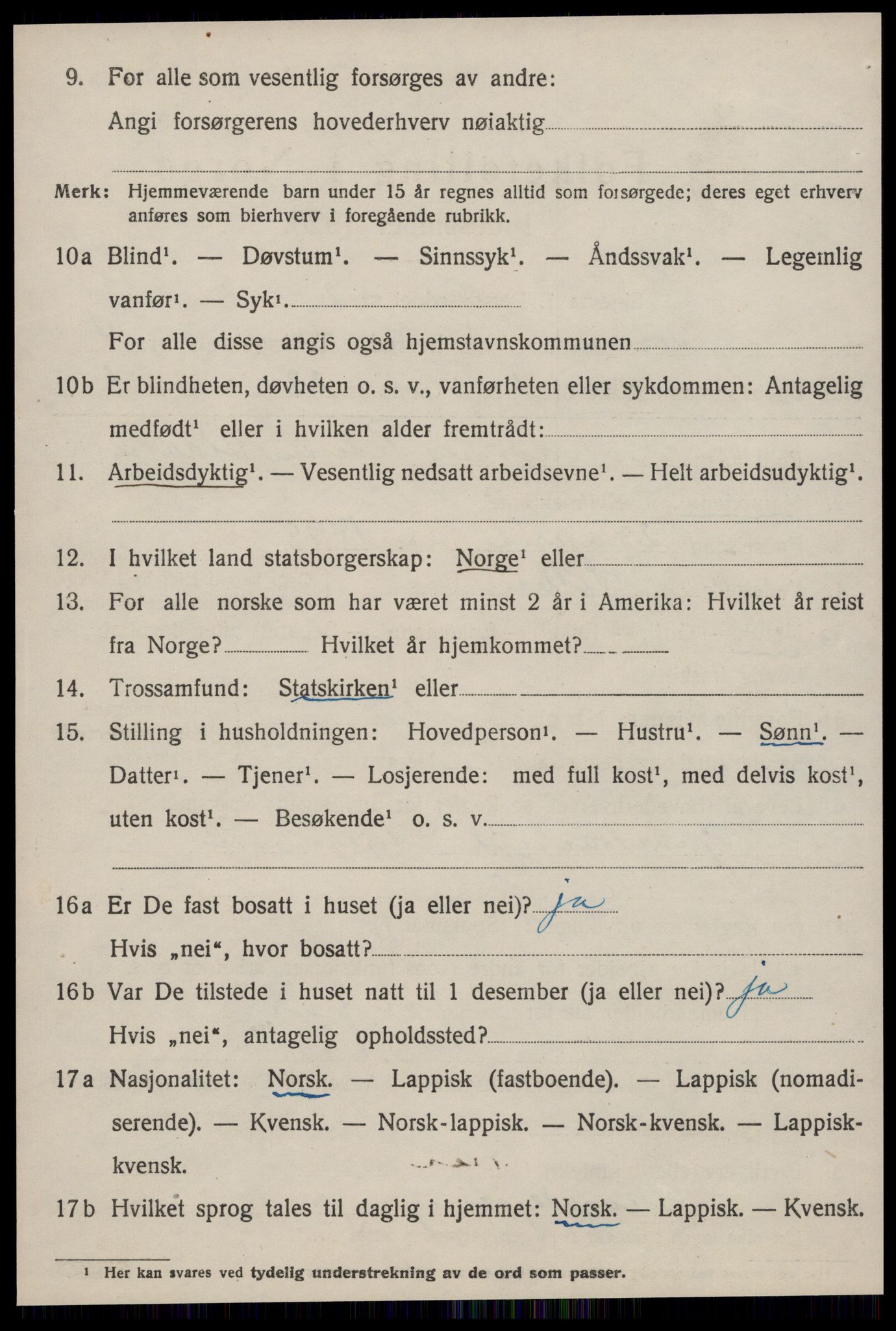 SAT, 1920 census for Selbu, 1920, p. 2769