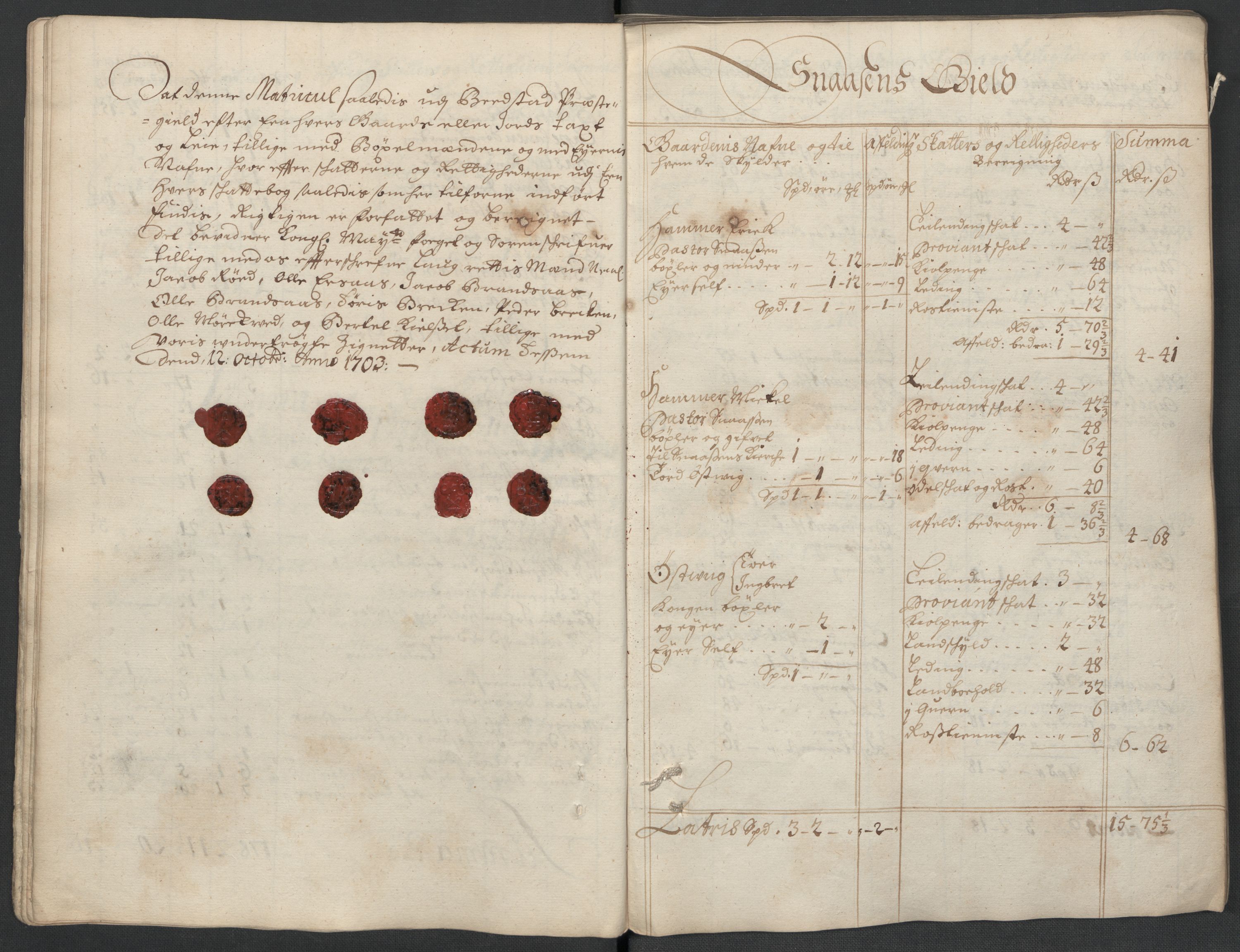 Rentekammeret inntil 1814, Reviderte regnskaper, Fogderegnskap, AV/RA-EA-4092/R63/L4313: Fogderegnskap Inderøy, 1703-1704, p. 39