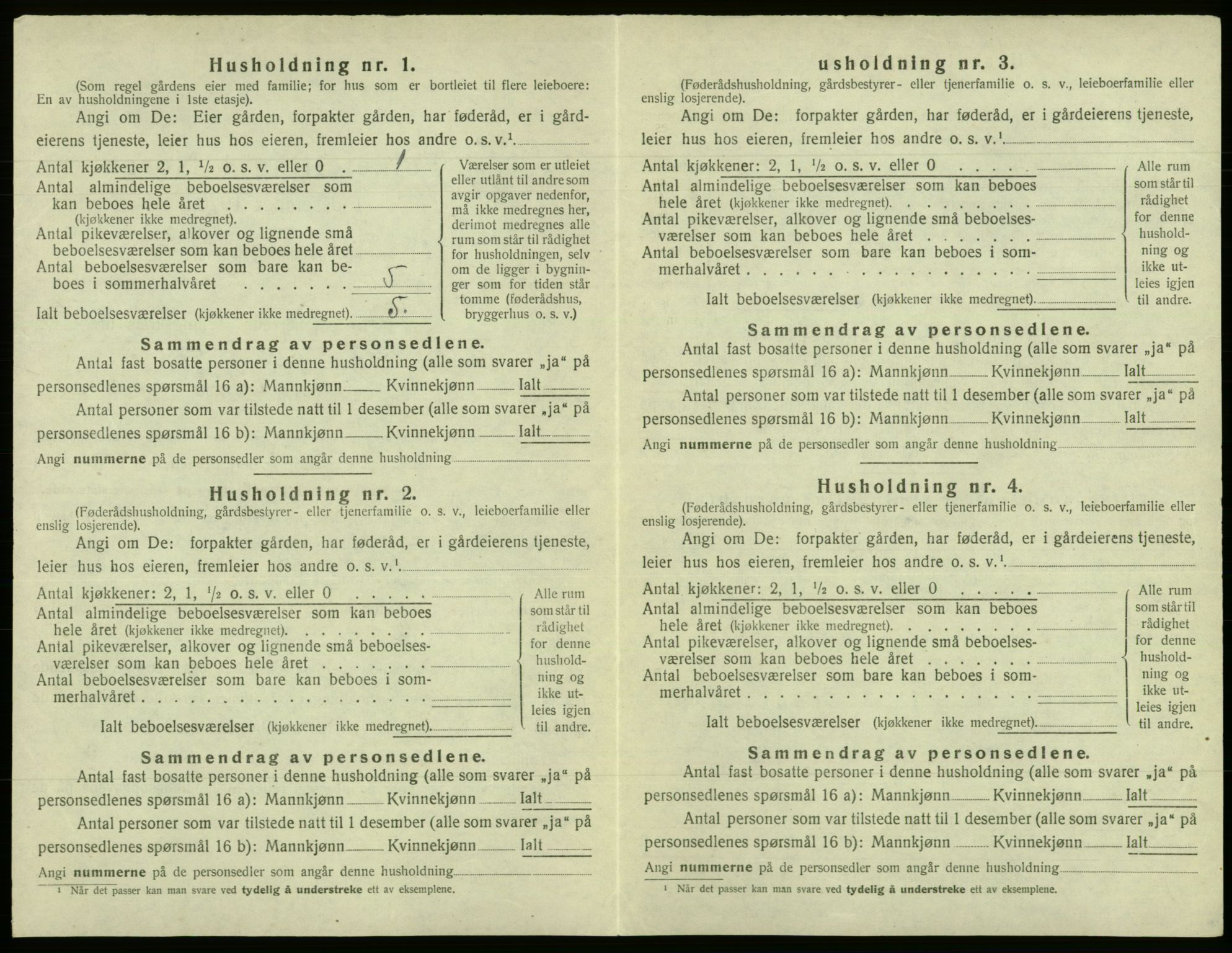 SAB, 1920 census for Fana, 1920, p. 3320