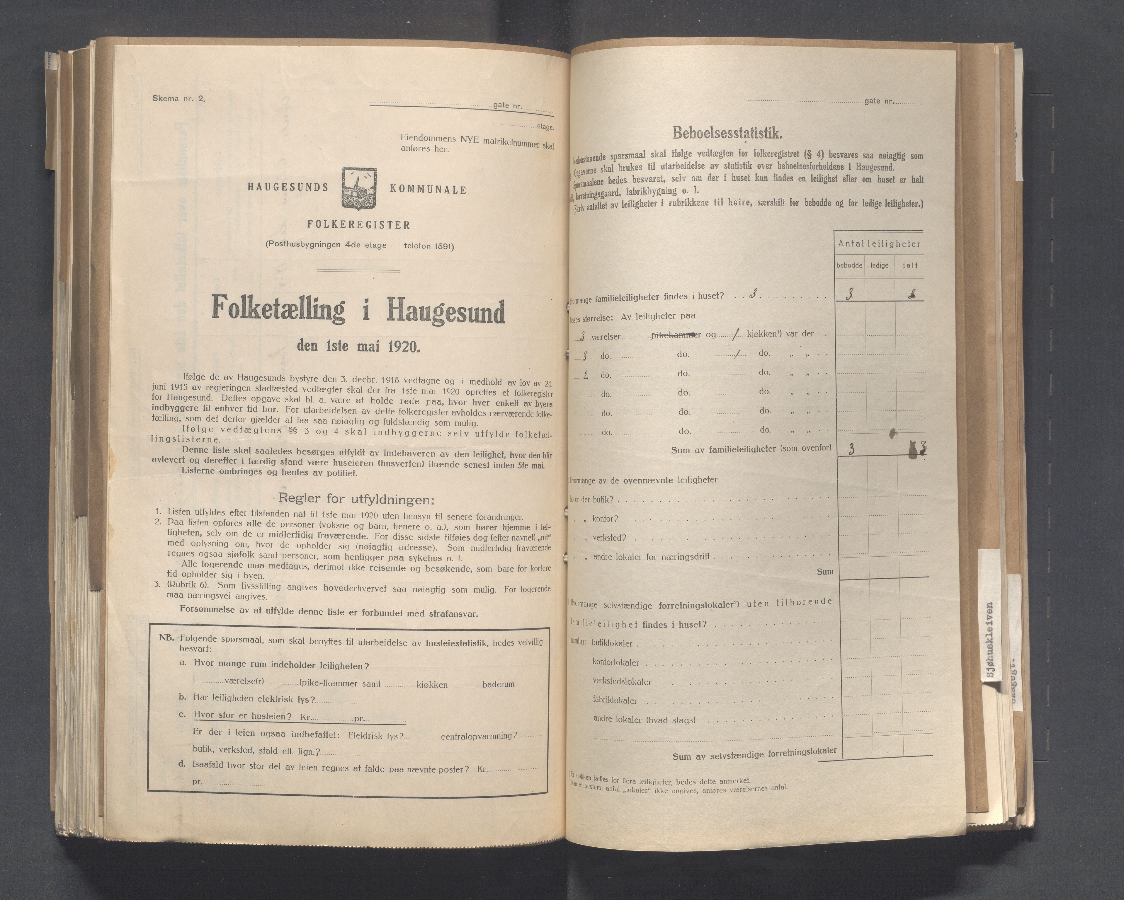 IKAR, Local census 1.5.1920 for Haugesund, 1920, p. 6261