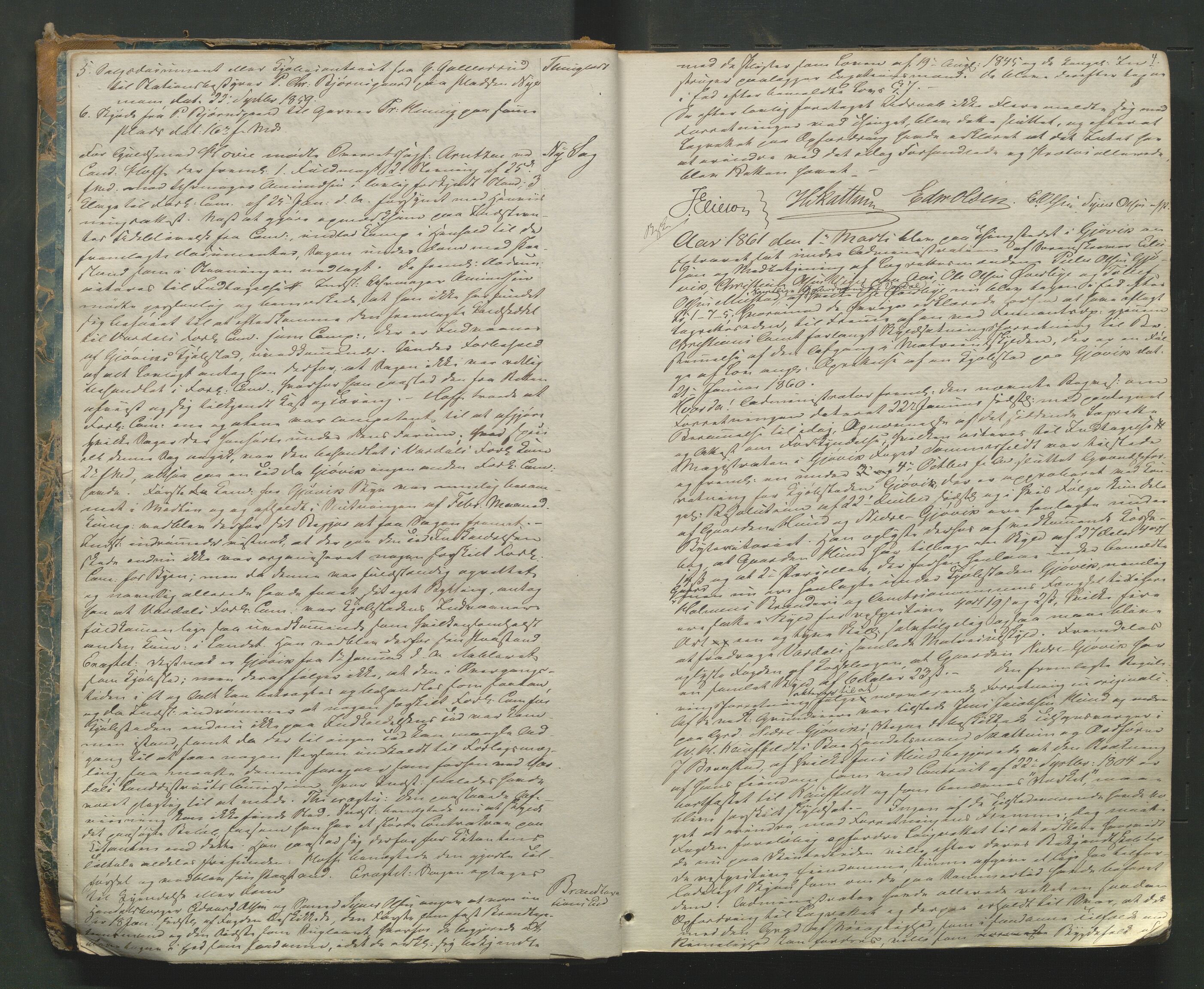 Toten tingrett, AV/SAH-TING-006/G/Gb/Gbb/L0001: Justis-, ekstraretts- og notarialprotokoll, 1861-1864, p. 3b-4a