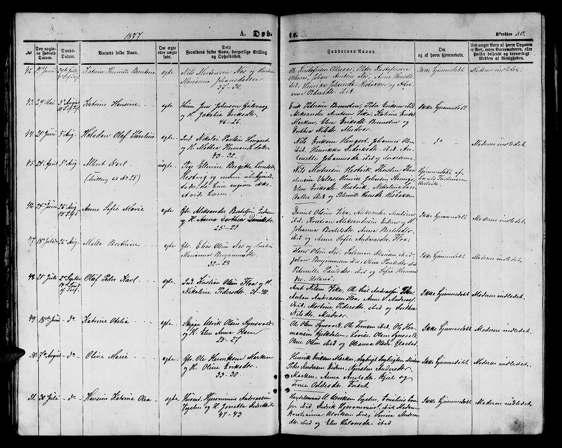 Ministerialprotokoller, klokkerbøker og fødselsregistre - Nordland, AV/SAT-A-1459/816/L0252: Parish register (copy) no. 816C02, 1871-1885, p. 30