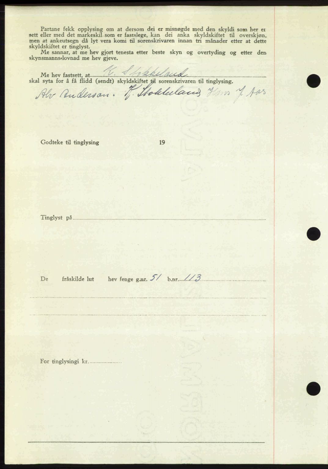 Romsdal sorenskriveri, AV/SAT-A-4149/1/2/2C: Mortgage book no. A26, 1948-1948, Diary no: : 1649/1948