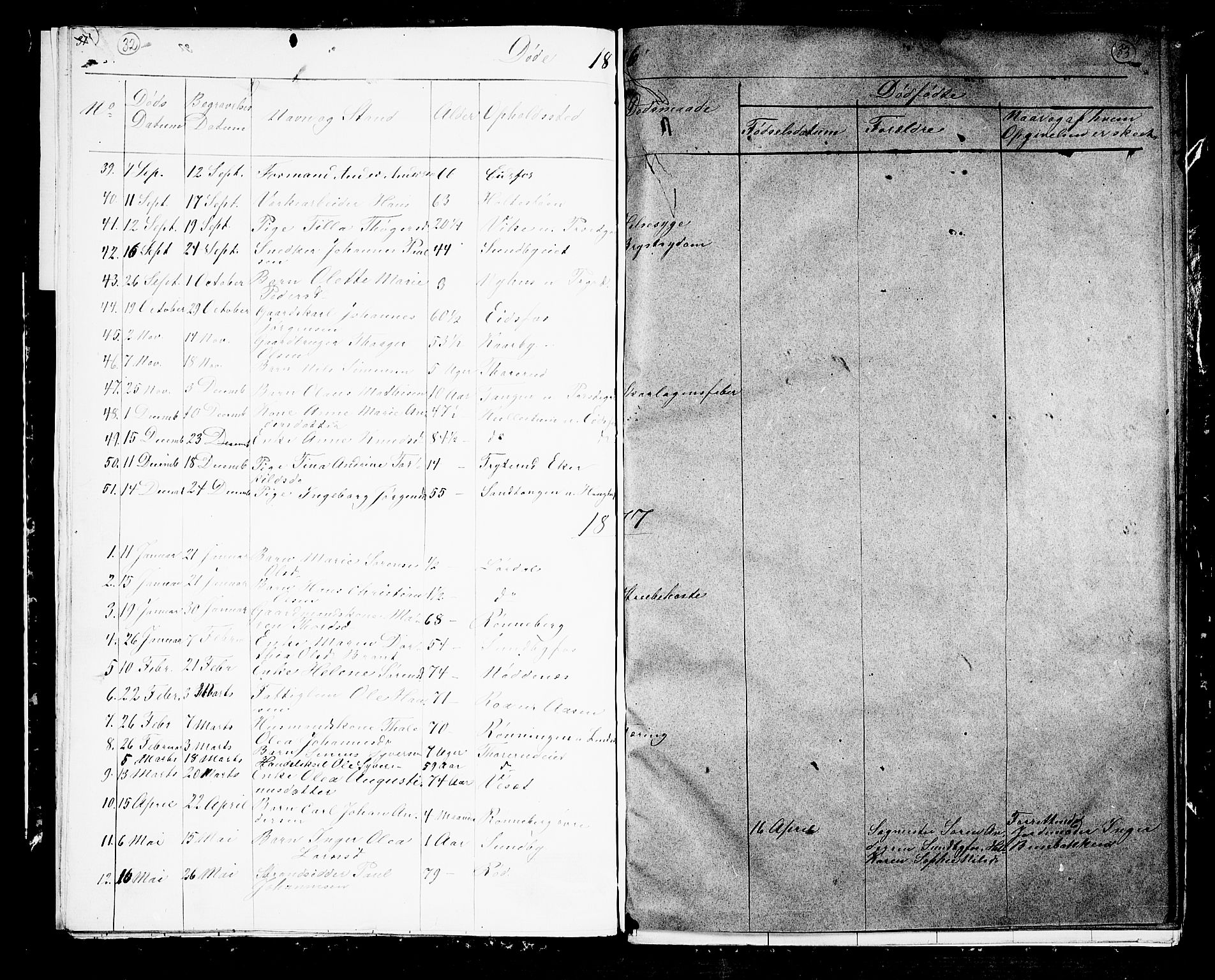 Hof kirkebøker, AV/SAKO-A-64/G/Ga/L0003: Parish register (copy) no. I 3, 1874-1877, p. 32-33