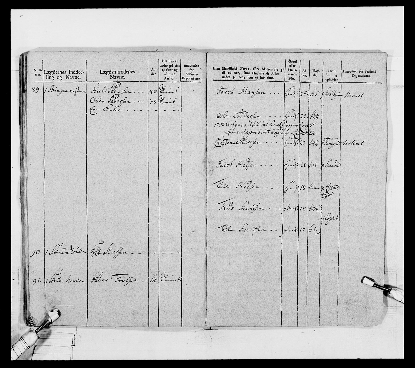 Generalitets- og kommissariatskollegiet, Det kongelige norske kommissariatskollegium, AV/RA-EA-5420/E/Eh/L0067: Opplandske nasjonale infanteriregiment, 1789-1797, p. 437