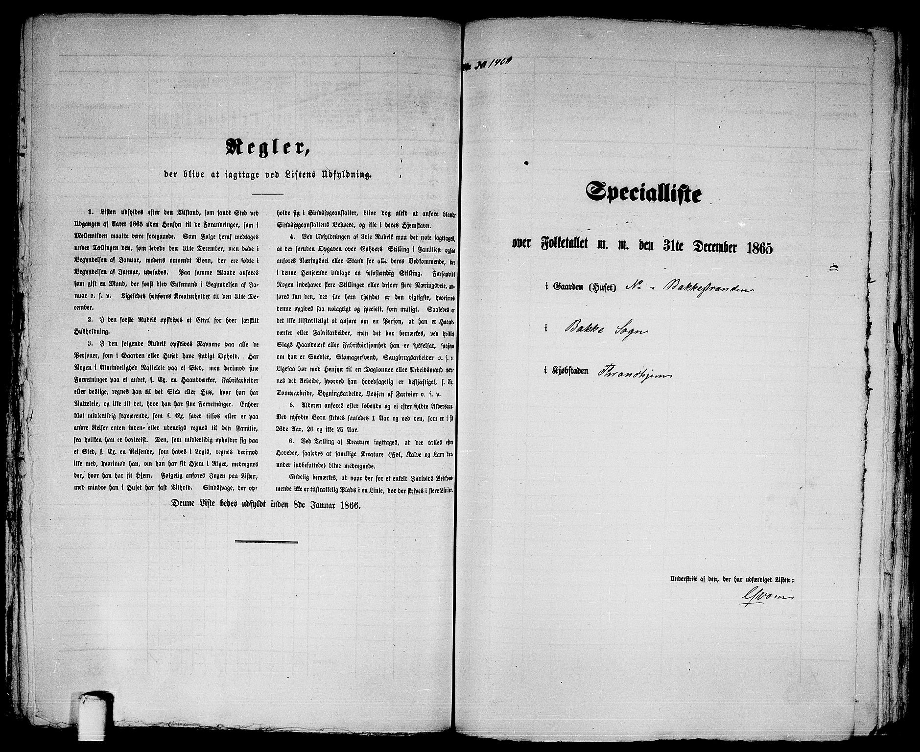 RA, 1865 census for Trondheim, 1865, p. 3000