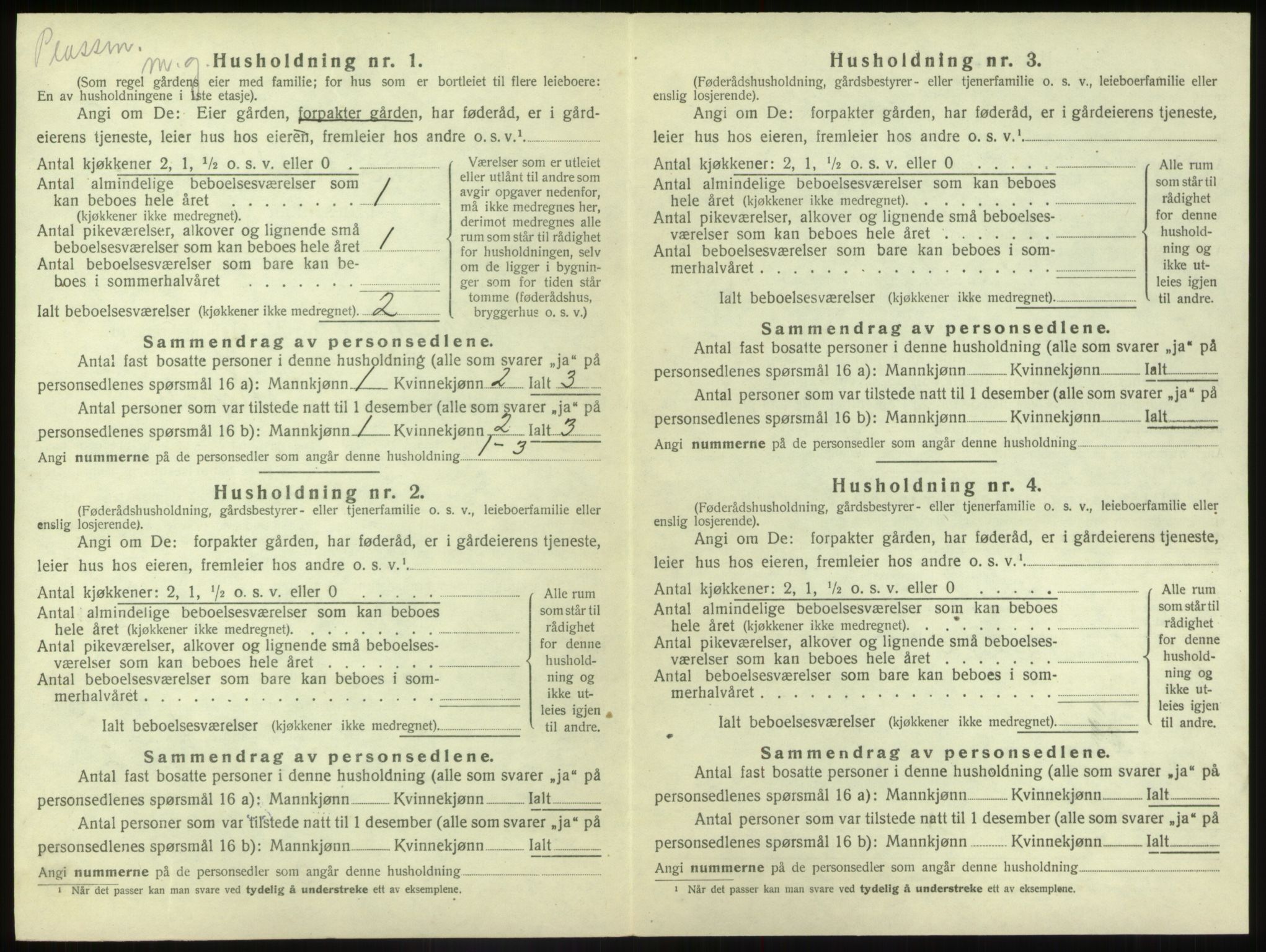 SAB, 1920 census for Naustdal, 1920, p. 791