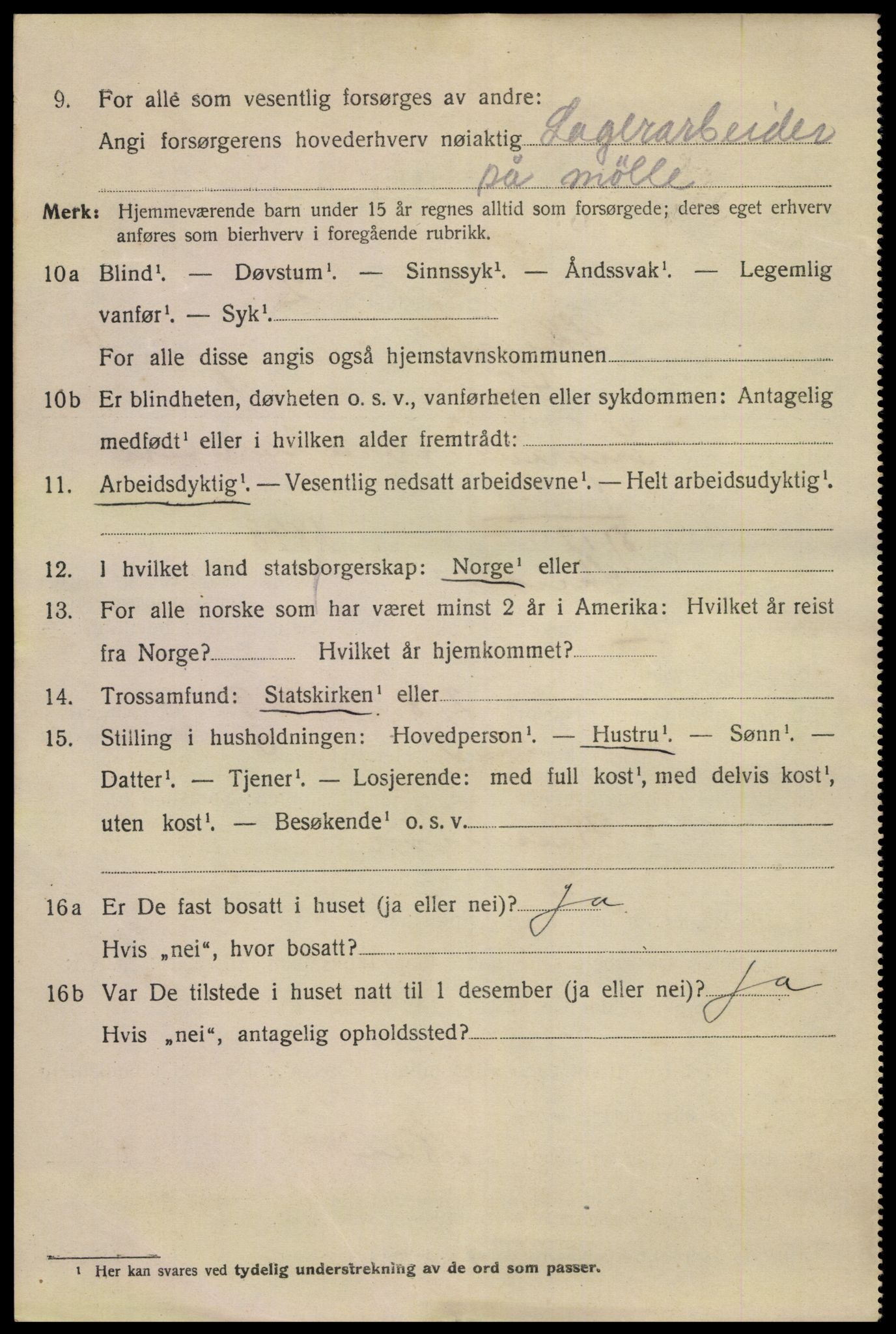 SAKO, 1920 census for Skien, 1920, p. 37297