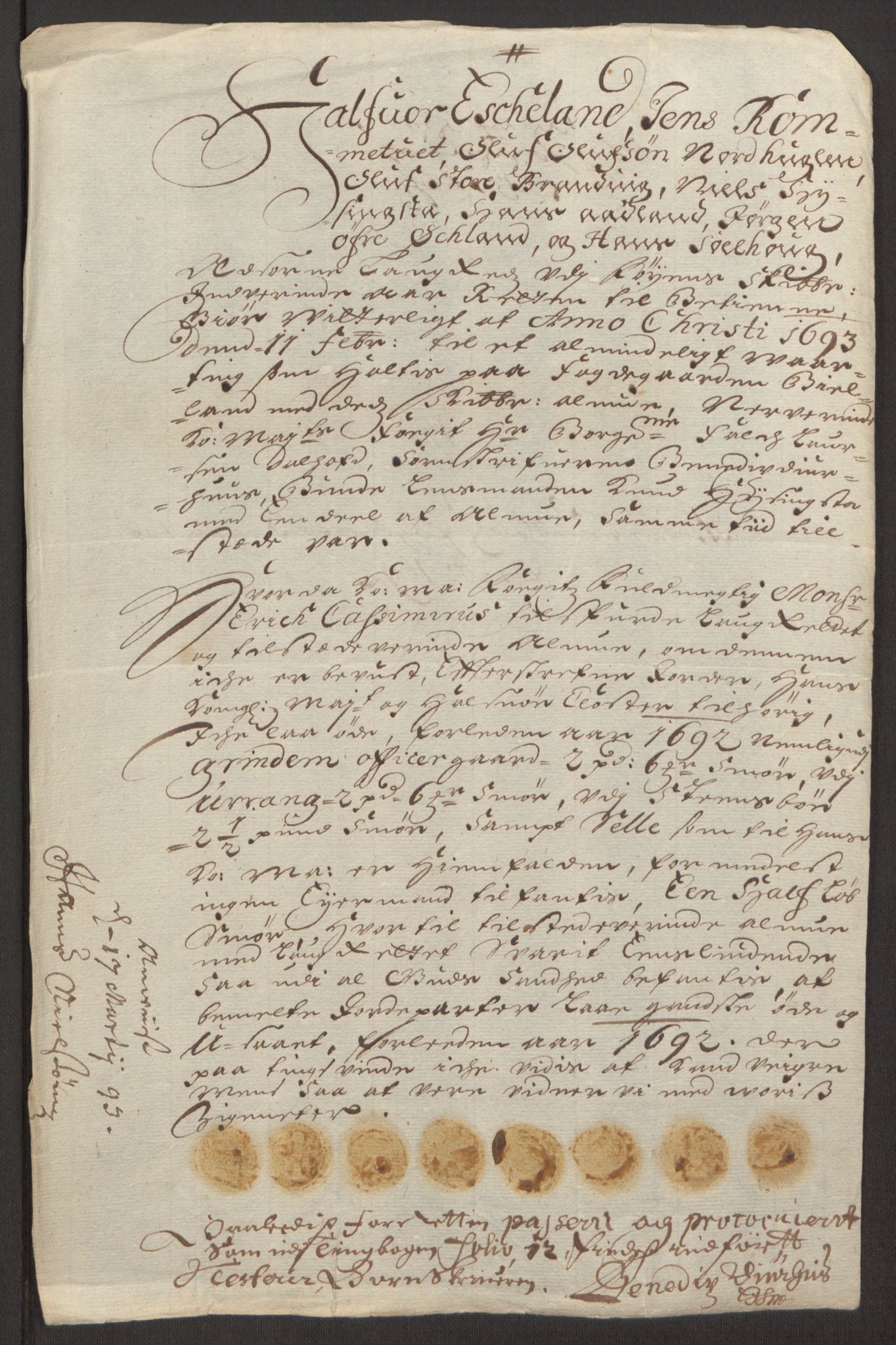Rentekammeret inntil 1814, Reviderte regnskaper, Fogderegnskap, RA/EA-4092/R48/L2973: Fogderegnskap Sunnhordland og Hardanger, 1691-1692, p. 435