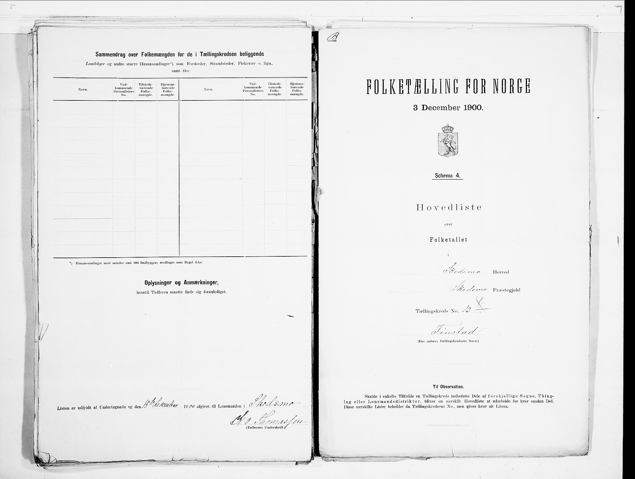 SAO, 1900 census for Skedsmo, 1900, p. 38