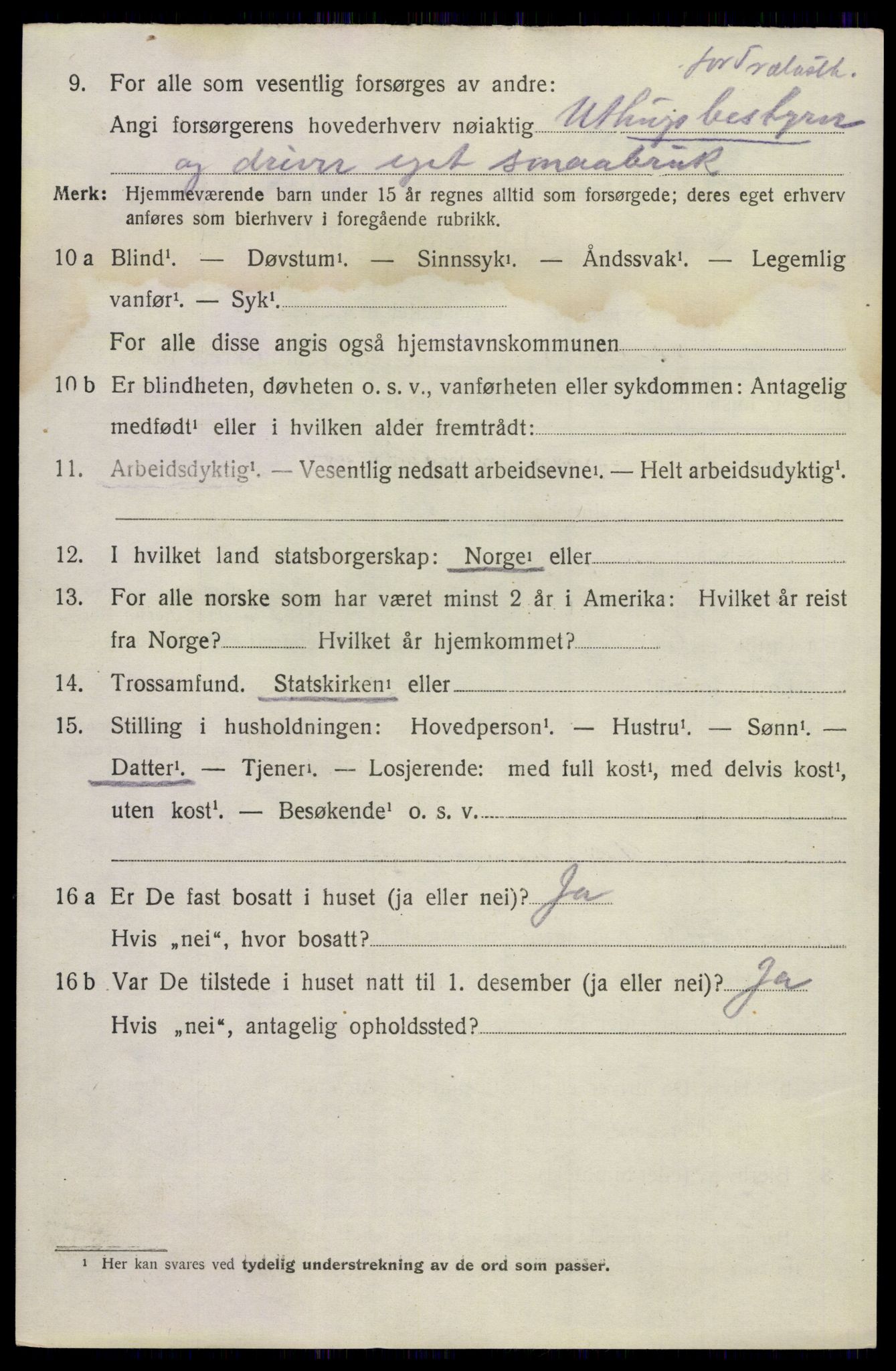 SAKO, 1920 census for Hovin, 1920, p. 1328