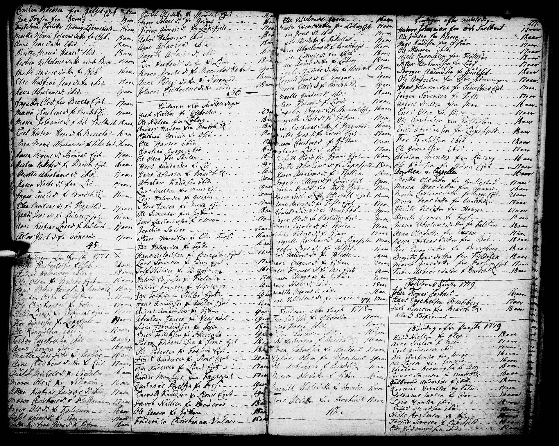 Gjerpen kirkebøker, SAKO/A-265/F/Fa/L0002: Parish register (official) no. I 2, 1747-1795, p. 277