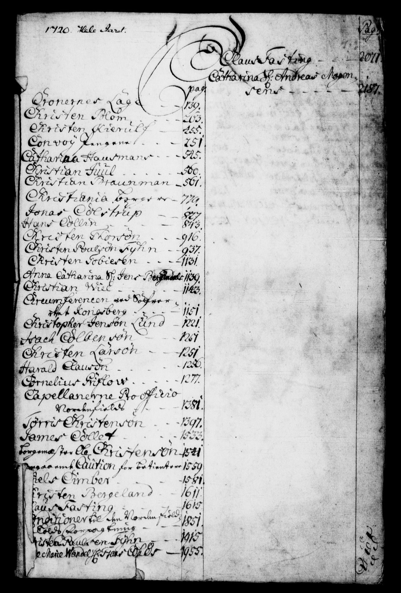 Rentekammeret, Kammerkanselliet, RA/EA-3111/G/Gf/Gfb/L0001: Register til norske relasjons- og resolusjonsprotokoller (merket RK 52.96), 1720-1749, p. 110