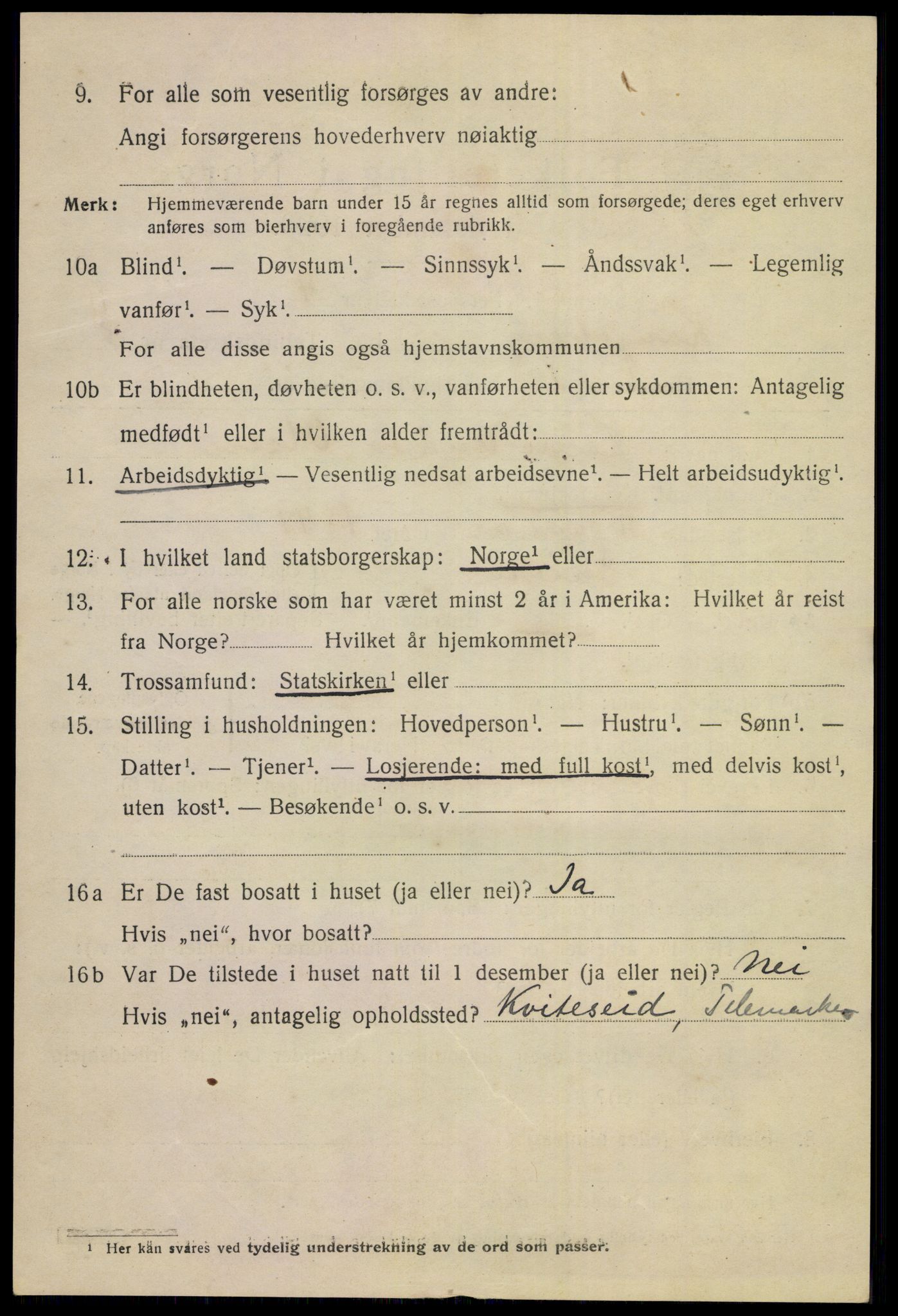 SAKO, 1920 census for Kongsberg, 1920, p. 15801