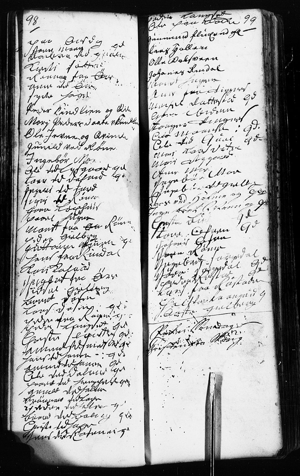 Fåberg prestekontor, AV/SAH-PREST-086/H/Ha/Hab/L0002: Parish register (copy) no. 2, 1741-1756, p. 98-99