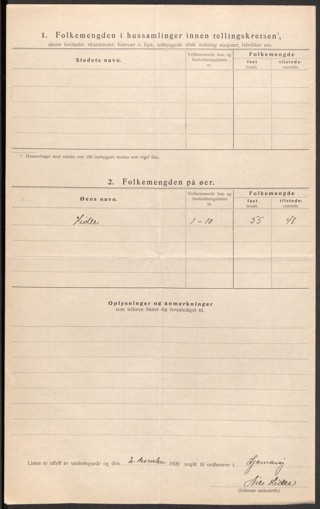 SAST, 1920 census for Sjernarøy, 1920, p. 21