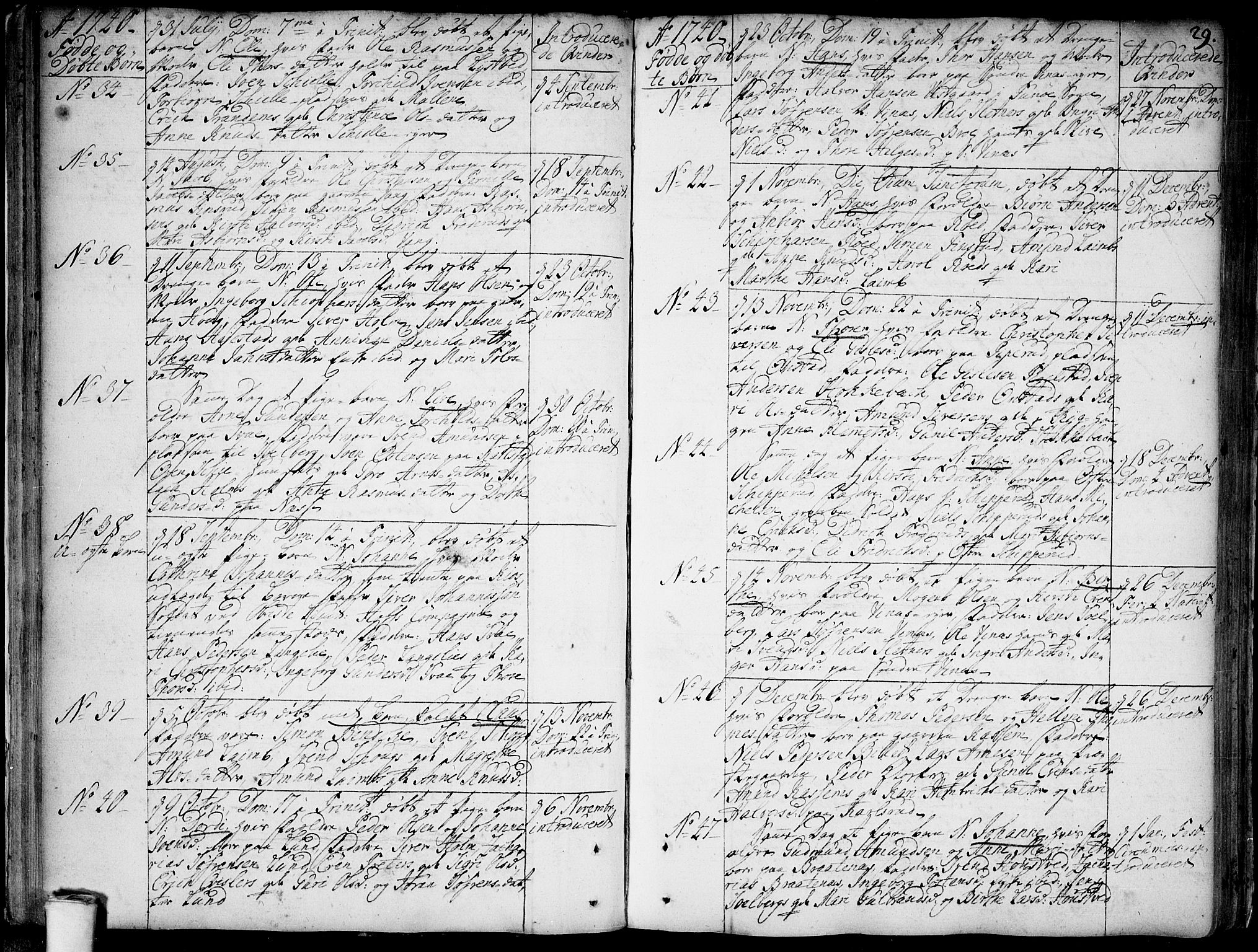 Skiptvet prestekontor Kirkebøker, SAO/A-20009/F/Fa/L0002: Parish register (official) no. 2, 1734-1759, p. 29