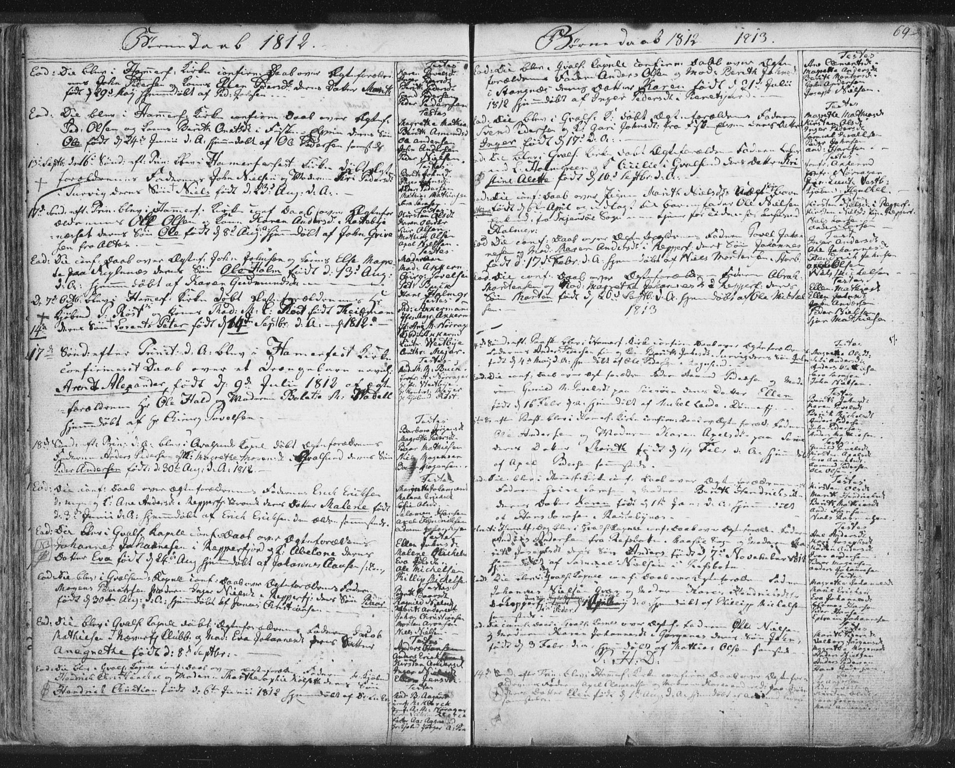 Hammerfest sokneprestkontor, SATØ/S-1347/H/Ha/L0002.kirke: Parish register (official) no. 2, 1751-1821, p. 69