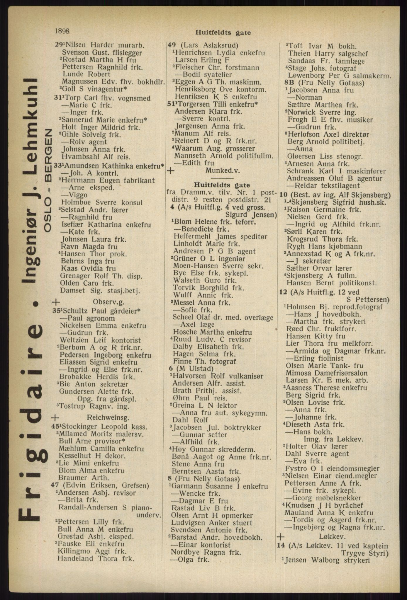 Kristiania/Oslo adressebok, PUBL/-, 1937, p. 1898