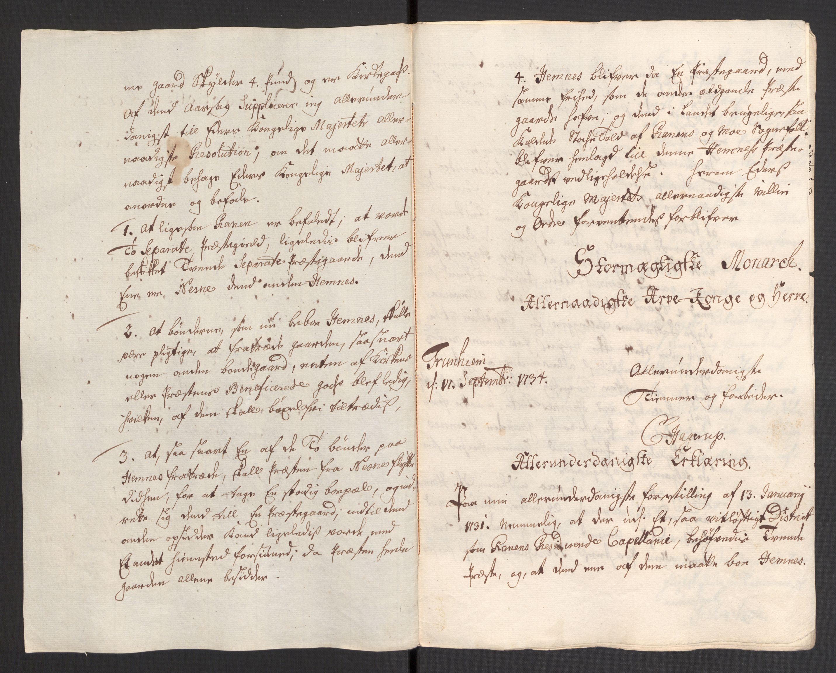 Danske Kanselli 1572-1799, AV/RA-EA-3023/F/Fc/Fcc/Fcca/L0117: Norske innlegg 1572-1799, 1735, p. 23