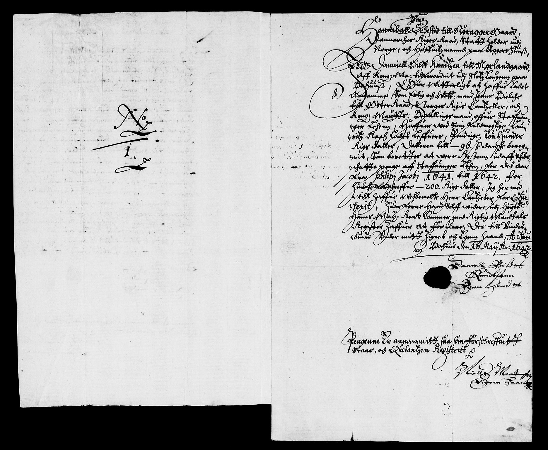 Rentekammeret inntil 1814, Reviderte regnskaper, Lensregnskaper, AV/RA-EA-5023/R/Rb/Rbs/L0026: Stavanger len, 1641-1643