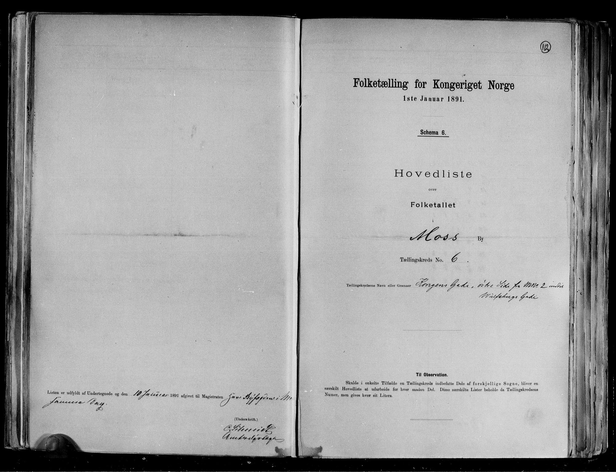 RA, 1891 census for 0104 Moss, 1891, p. 15