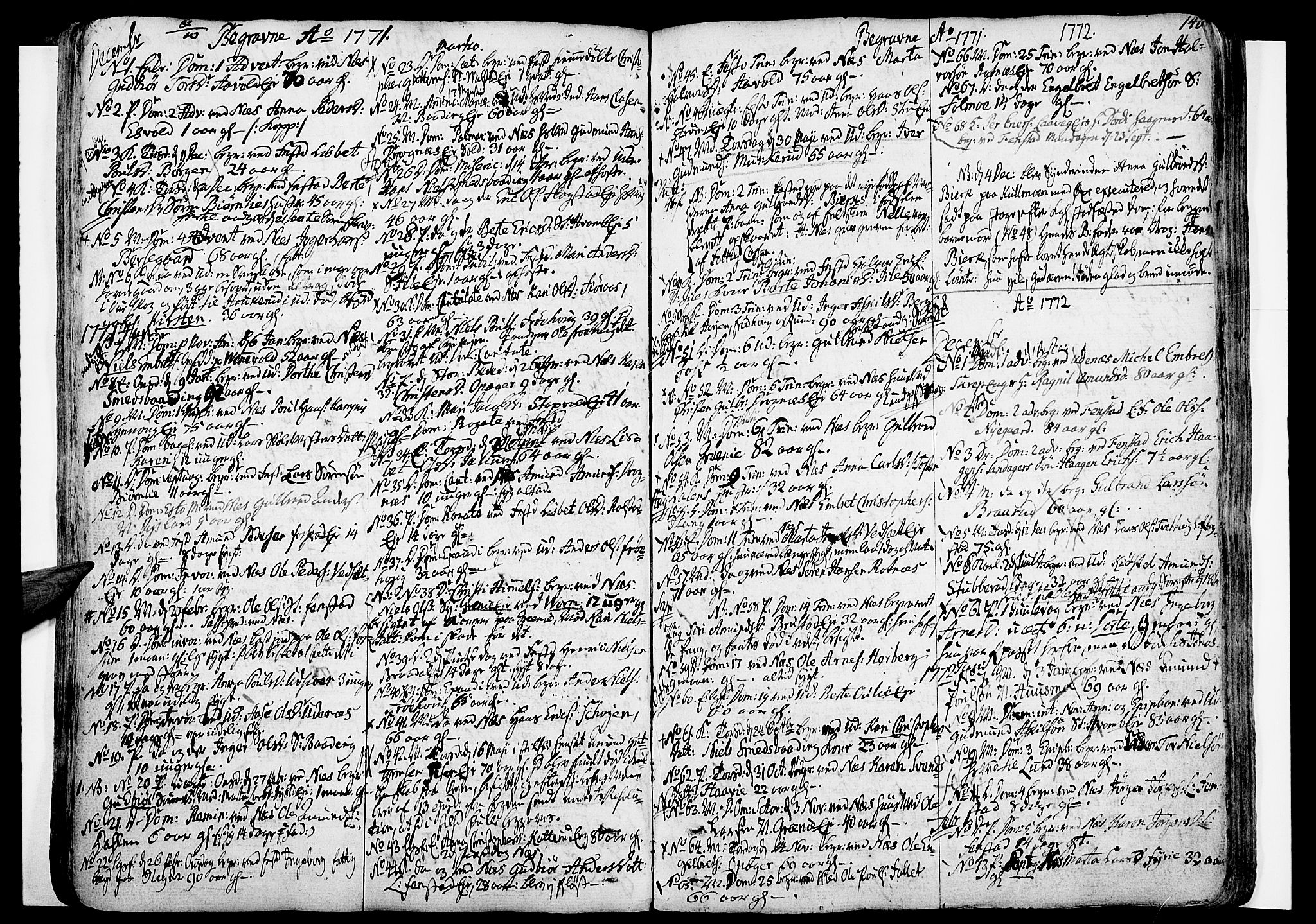 Nes prestekontor Kirkebøker, SAO/A-10410/F/Fa/L0003: Parish register (official) no. I 3, 1734-1781, p. 140