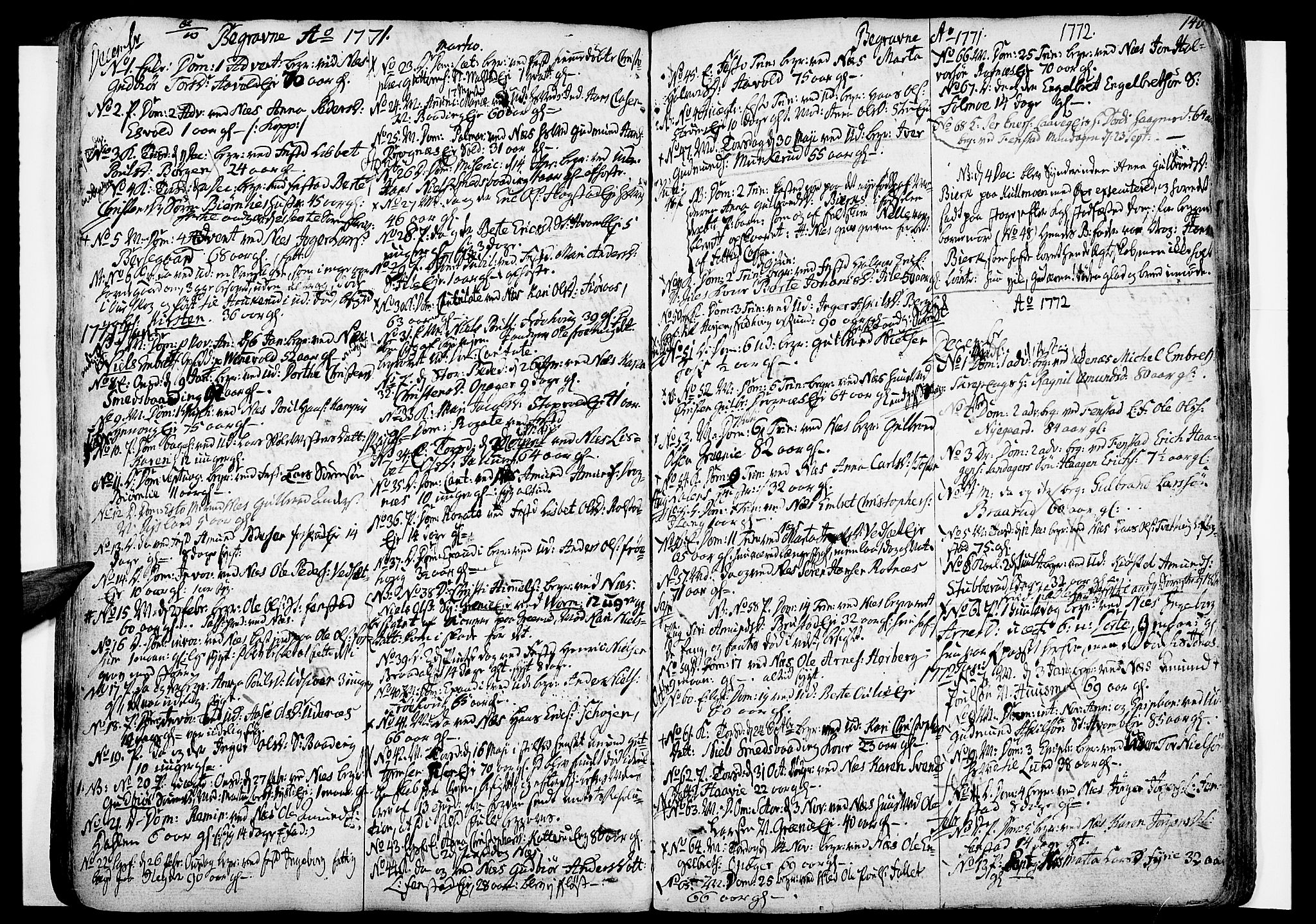 Nes prestekontor Kirkebøker, AV/SAO-A-10410/F/Fa/L0003: Parish register (official) no. I 3, 1734-1781, p. 140