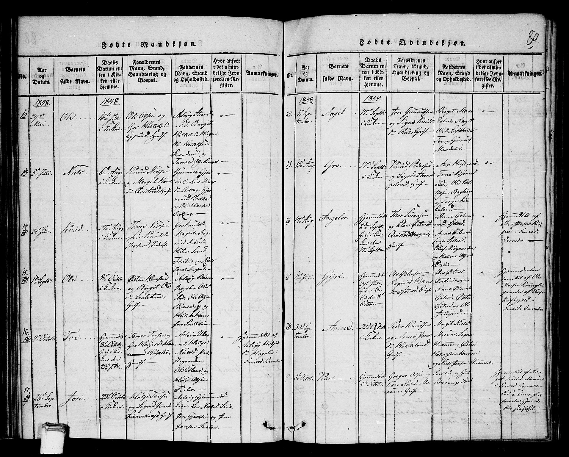 Tinn kirkebøker, SAKO/A-308/G/Gb/L0001: Parish register (copy) no. II 1 /2, 1837-1850, p. 89