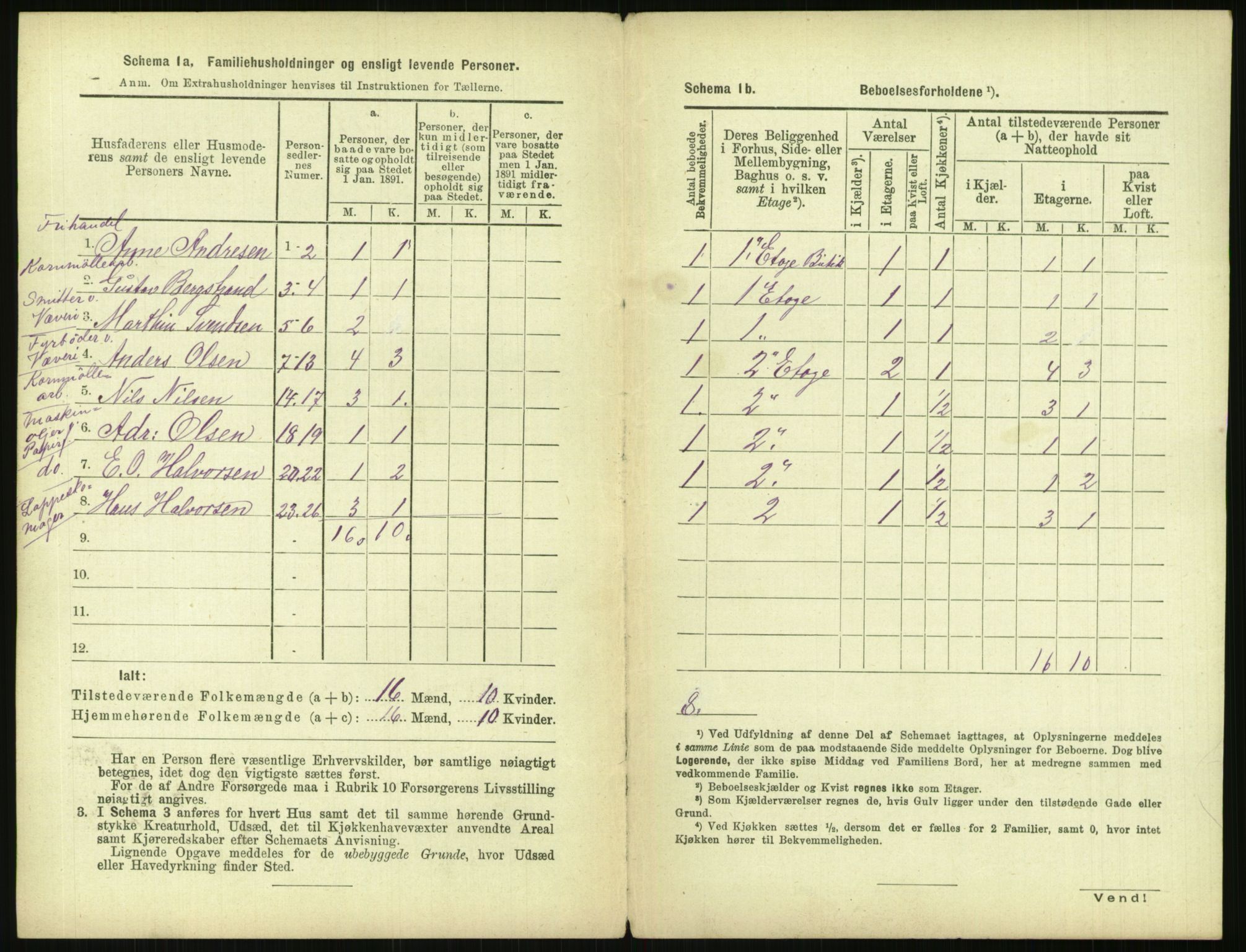 RA, 1891 census for 0301 Kristiania, 1891, p. 152296