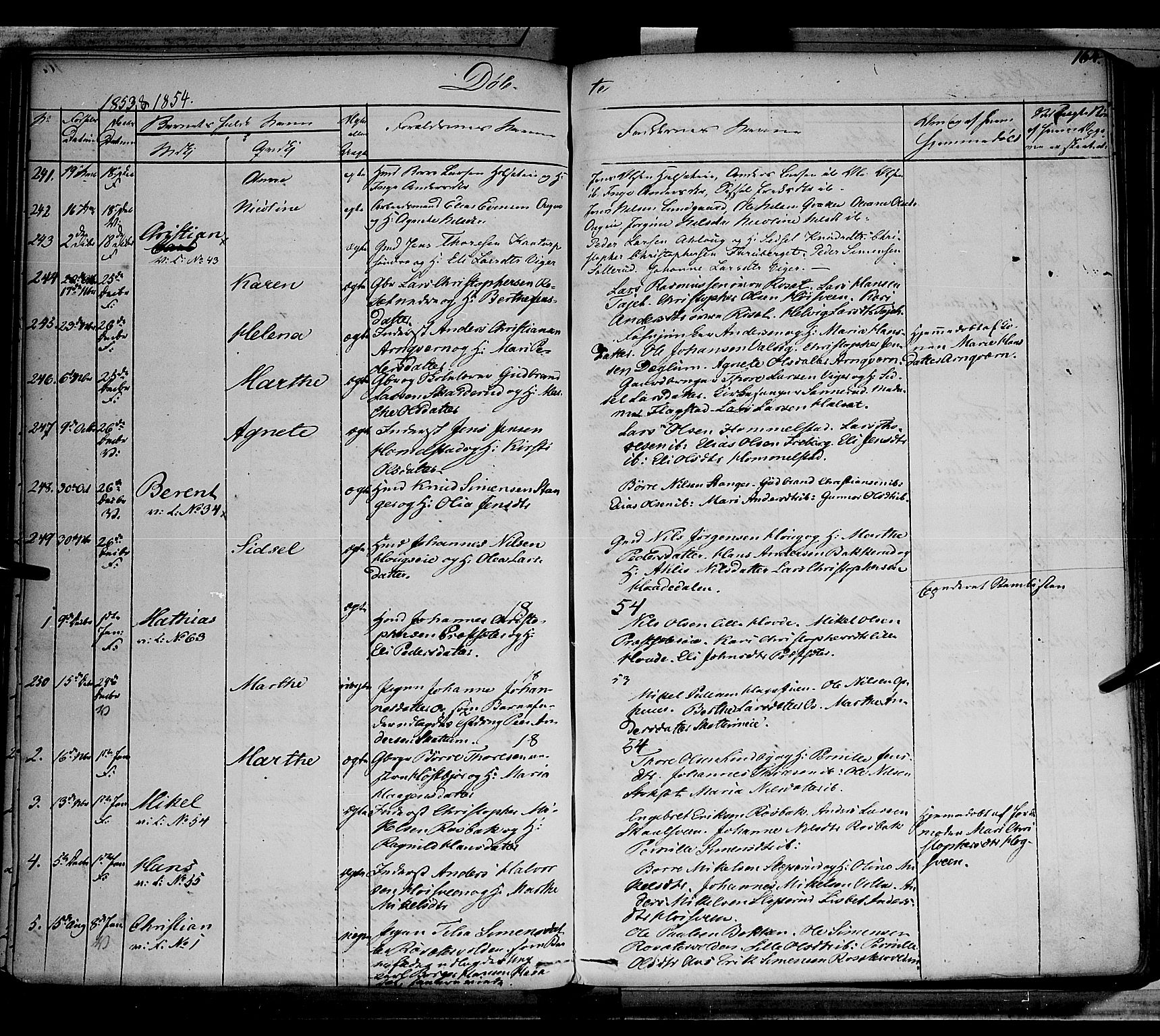 Vang prestekontor, Hedmark, AV/SAH-PREST-008/H/Ha/Haa/L0010: Parish register (official) no. 10, 1841-1855, p. 164