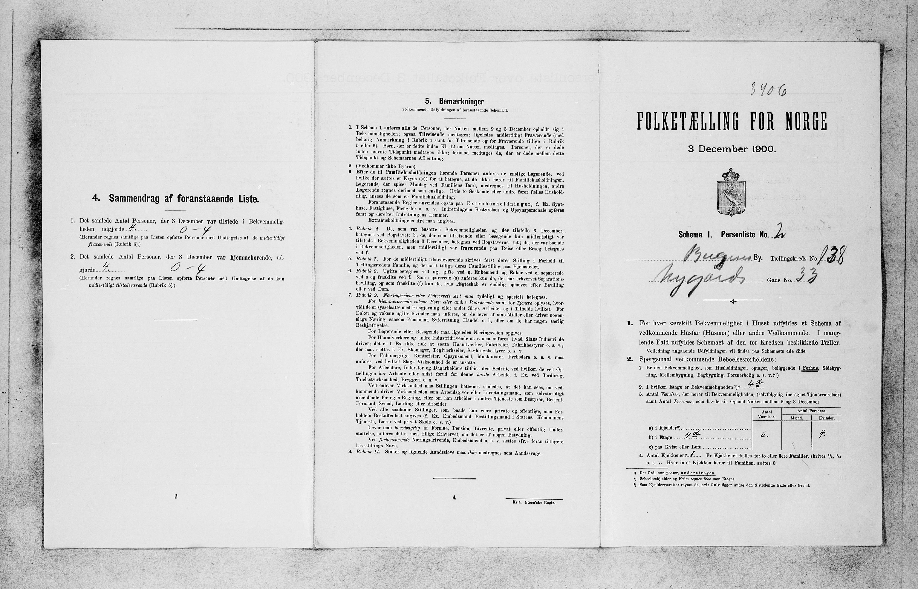 SAB, 1900 census for Bergen, 1900, p. 28257