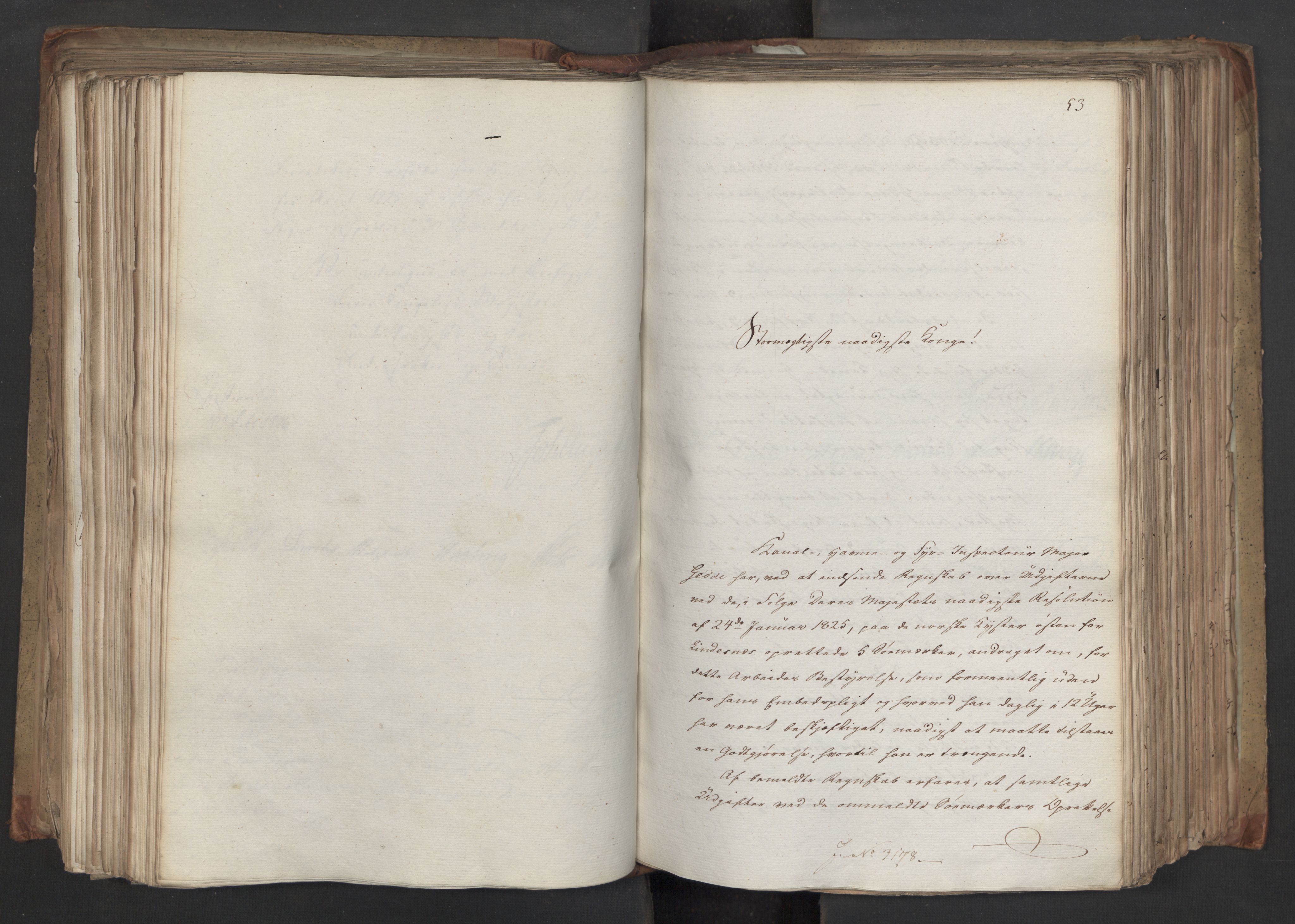 Statsrådsavdelingen i Stockholm, AV/RA-S-1003/D/Da/L0045: Regjeringsinnstillinger nr. 3067-3307, 1826, p. 303