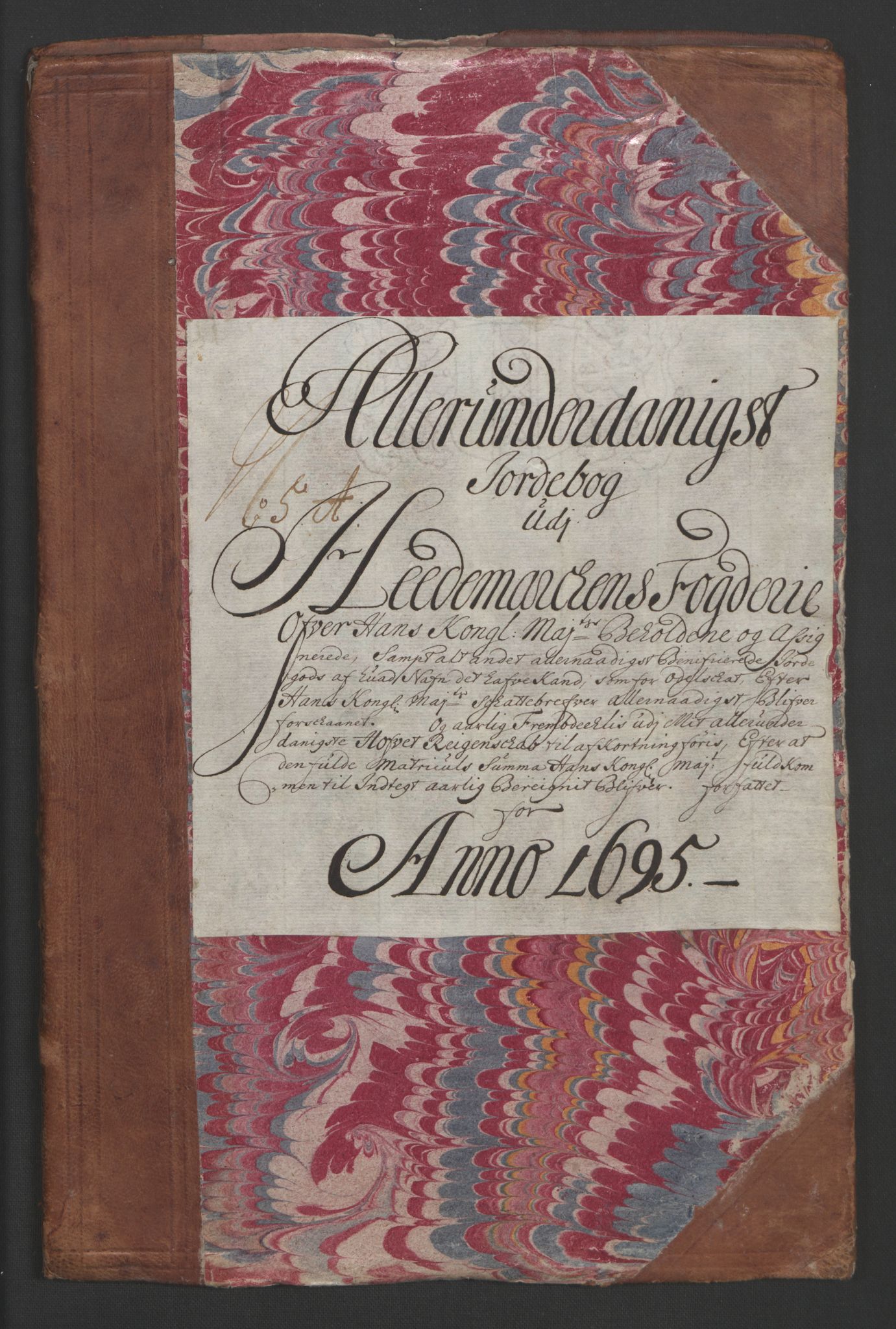 Rentekammeret inntil 1814, Reviderte regnskaper, Fogderegnskap, AV/RA-EA-4092/R16/L1036: Fogderegnskap Hedmark, 1695-1696, p. 149