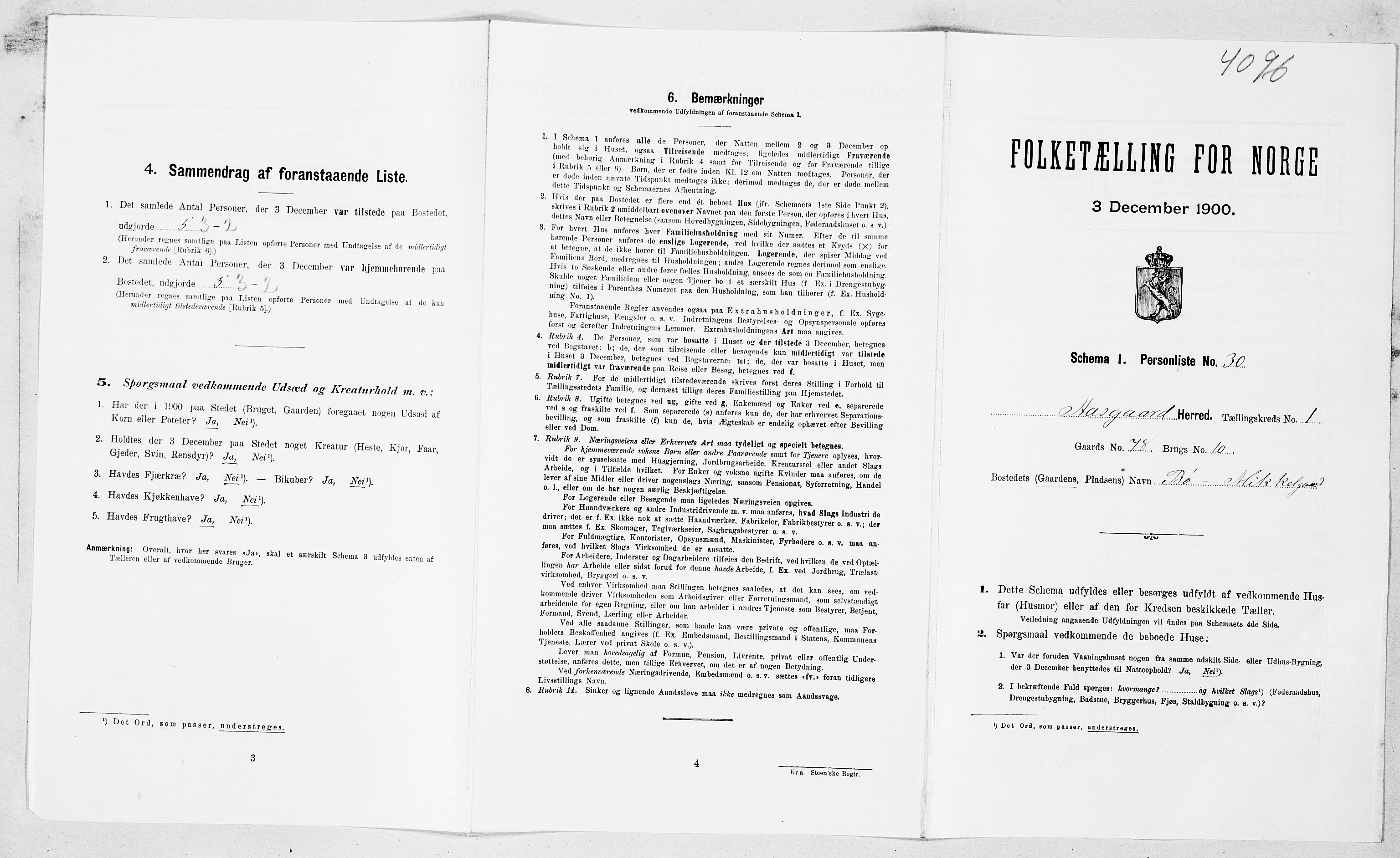 SAT, 1900 census for Åsskard, 1900, p. 72