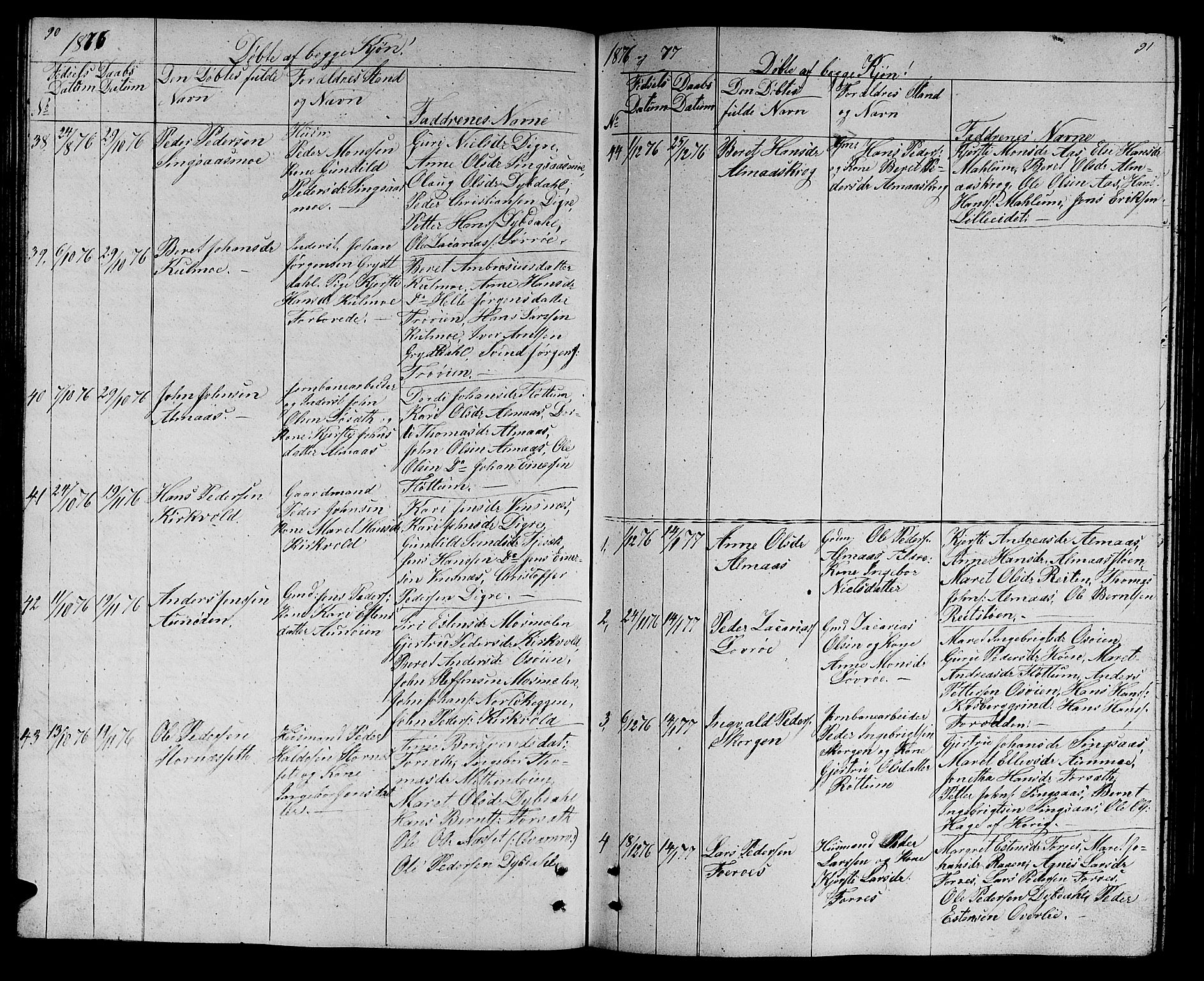 Ministerialprotokoller, klokkerbøker og fødselsregistre - Sør-Trøndelag, SAT/A-1456/688/L1027: Parish register (copy) no. 688C02, 1861-1889, p. 90-91