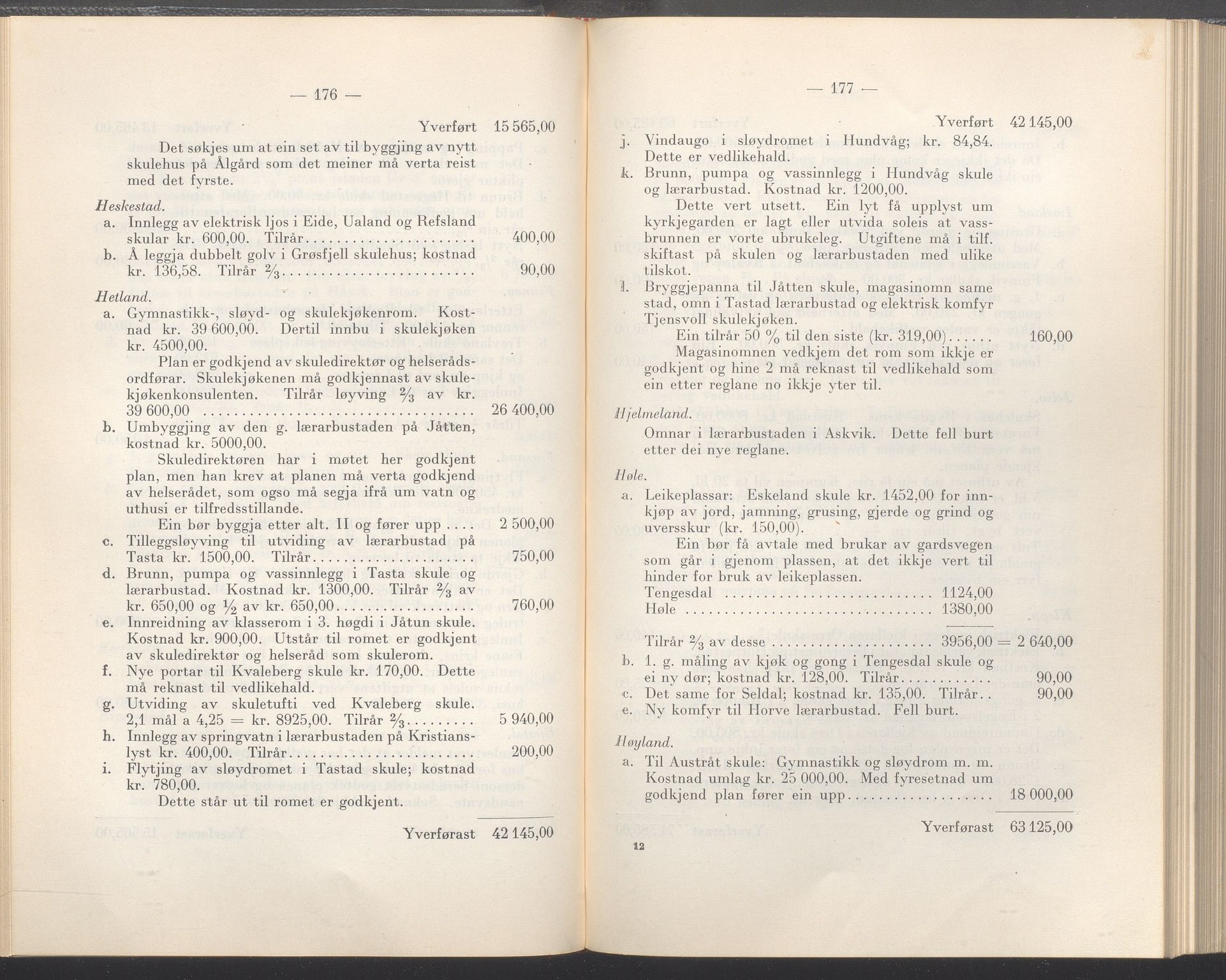 Rogaland fylkeskommune - Fylkesrådmannen , IKAR/A-900/A/Aa/Aaa/L0057: Møtebok , 1938, p. 176-177